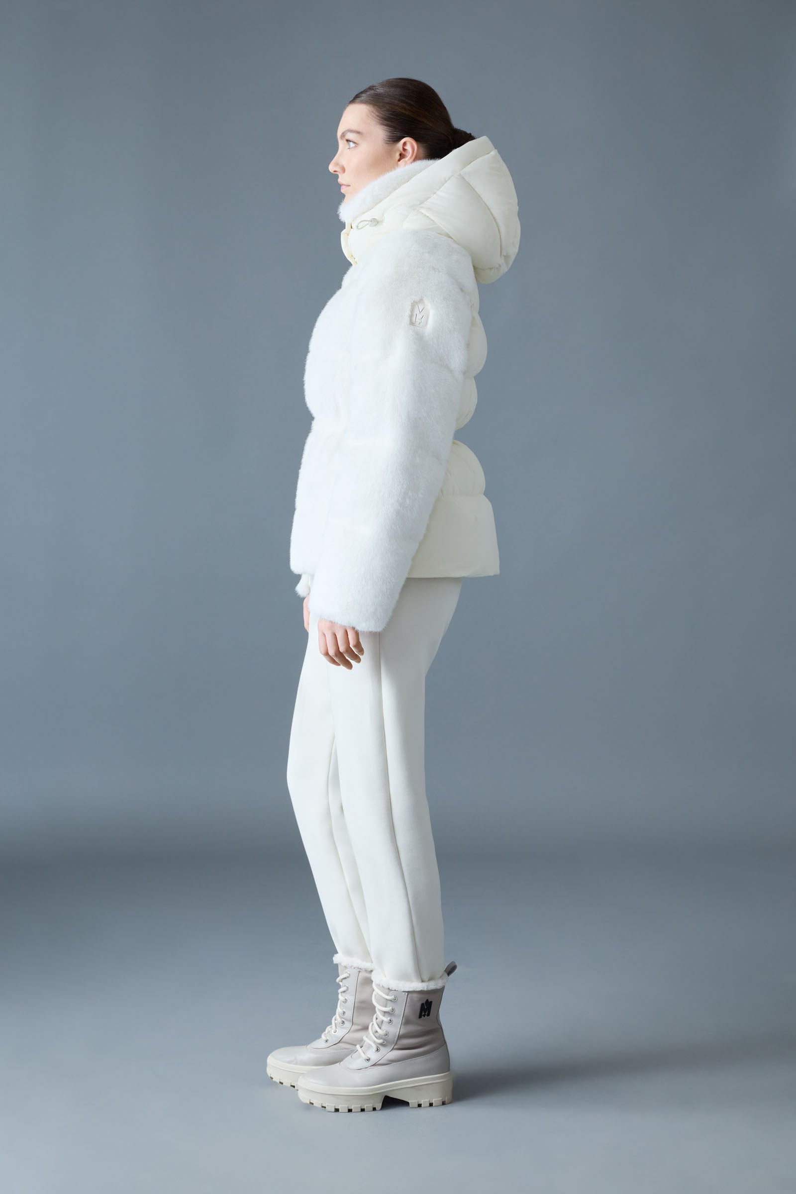 CASSIDY Quilted Down Jacket With Removable Hood for Women