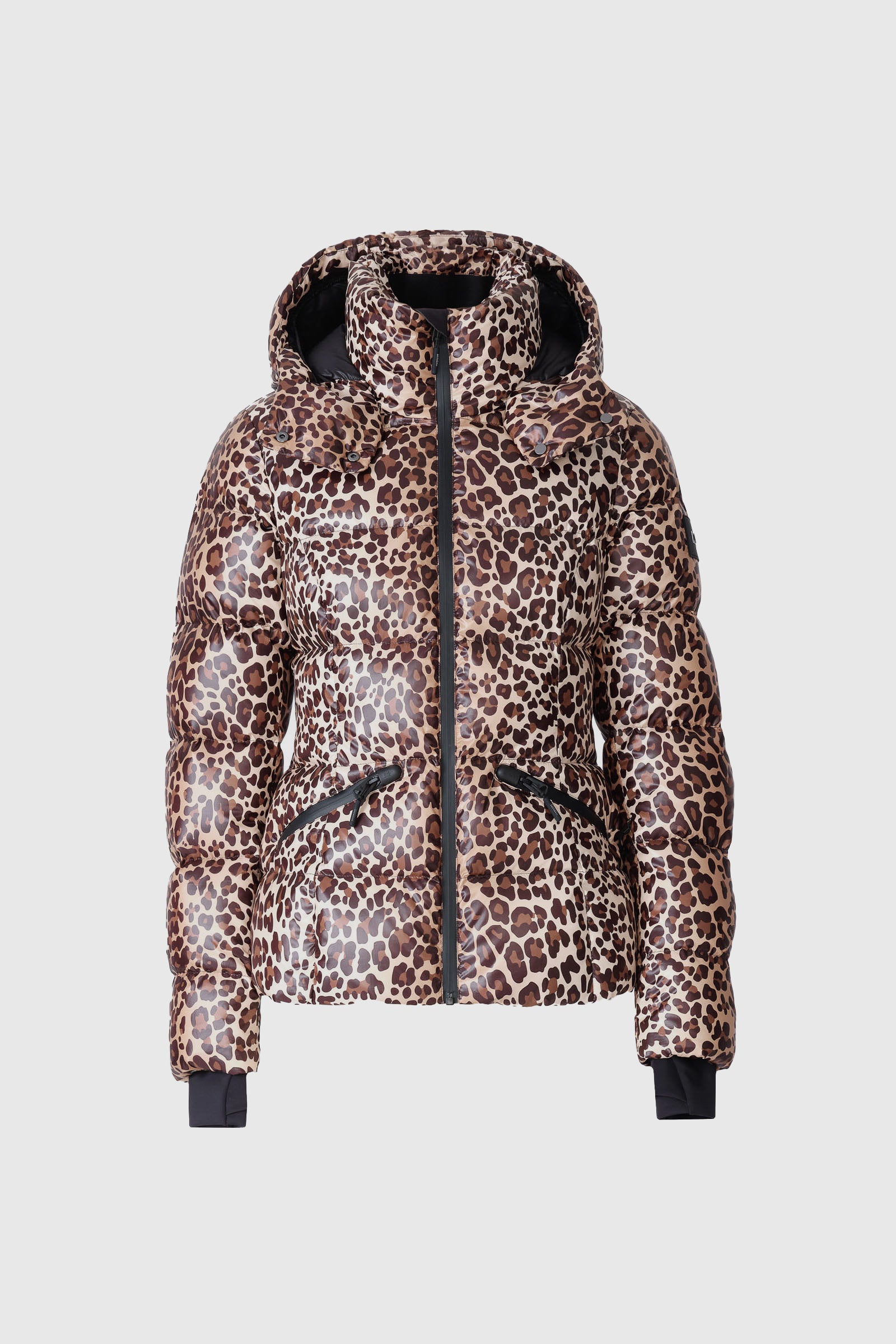 CHERYL-A Down Ski Jacket in Animal-Print for Women | Mackage® CA