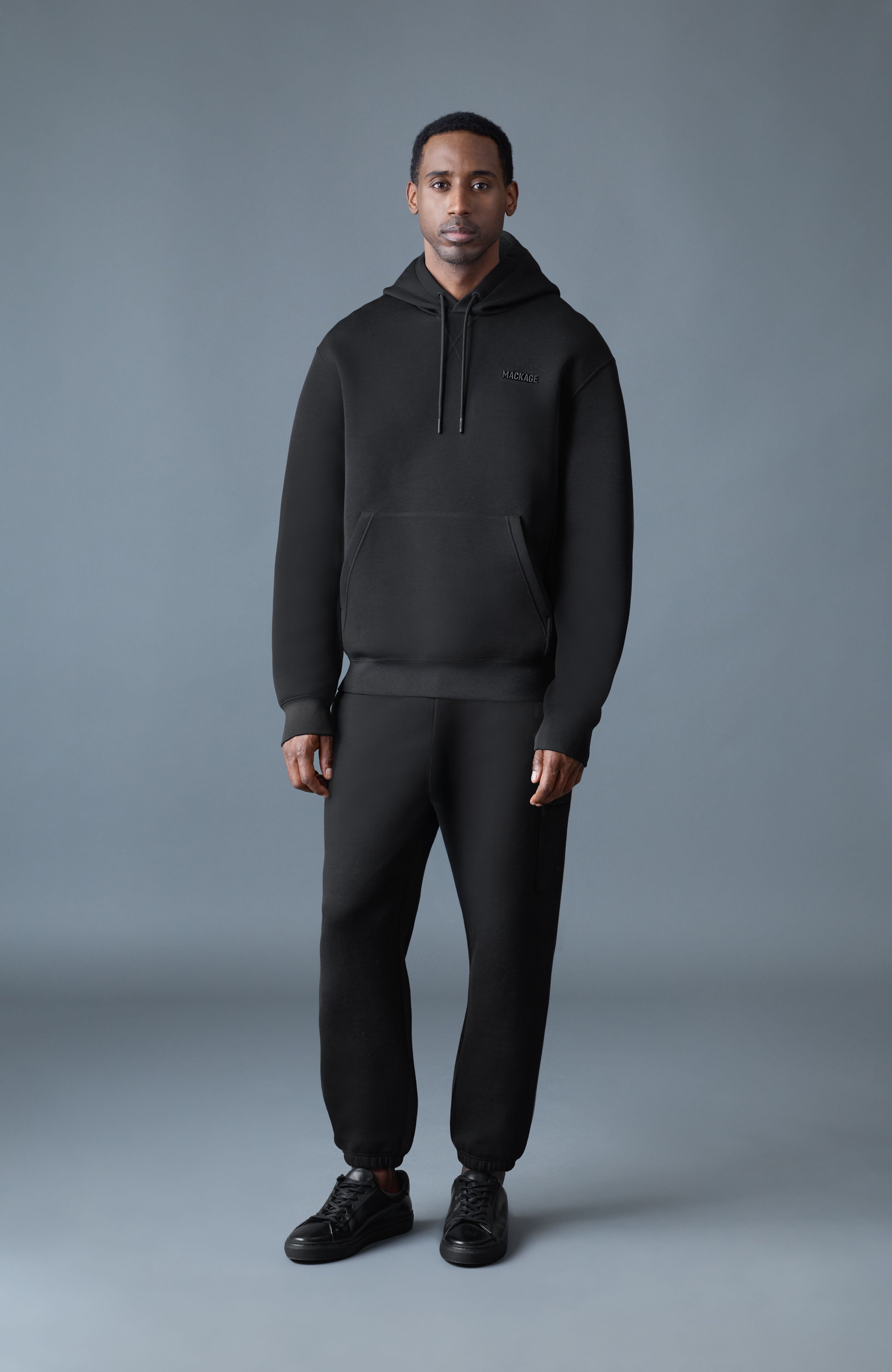KOLTON Double-Face Jersey Logo Hoodie for Men | Mackage® CA