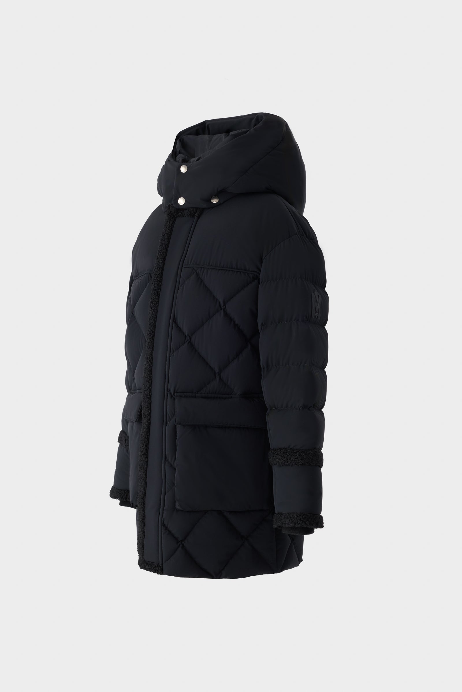 ジャケット・アウター baloriginal diamond quilted down jacket Men's Puffer Jacket Diamond Quilted down Coat Winter Zip-Up Warm