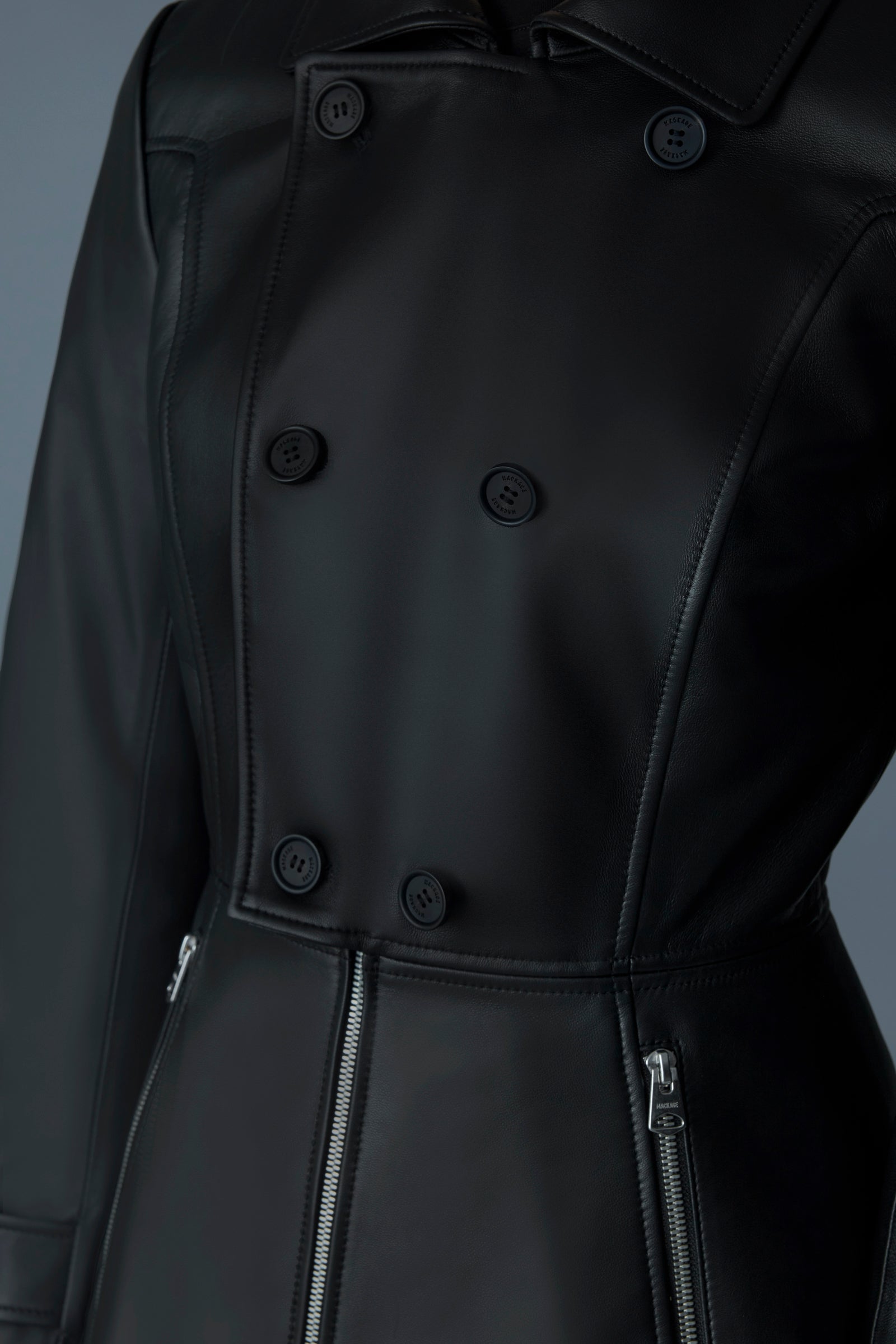 BARBARA - Fitted Leather Jacket | Mackage® CA