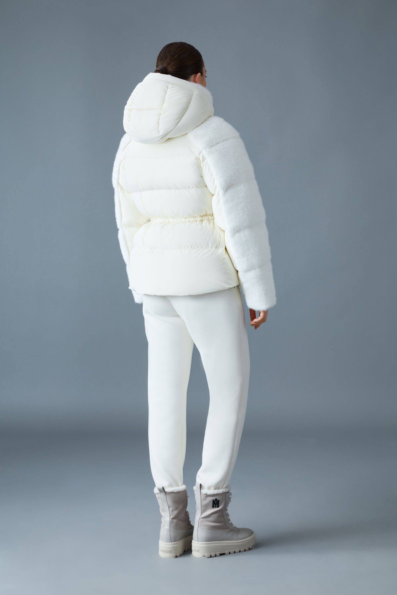 CASSIDY Quilted Down Jacket With Removable Hood for Women