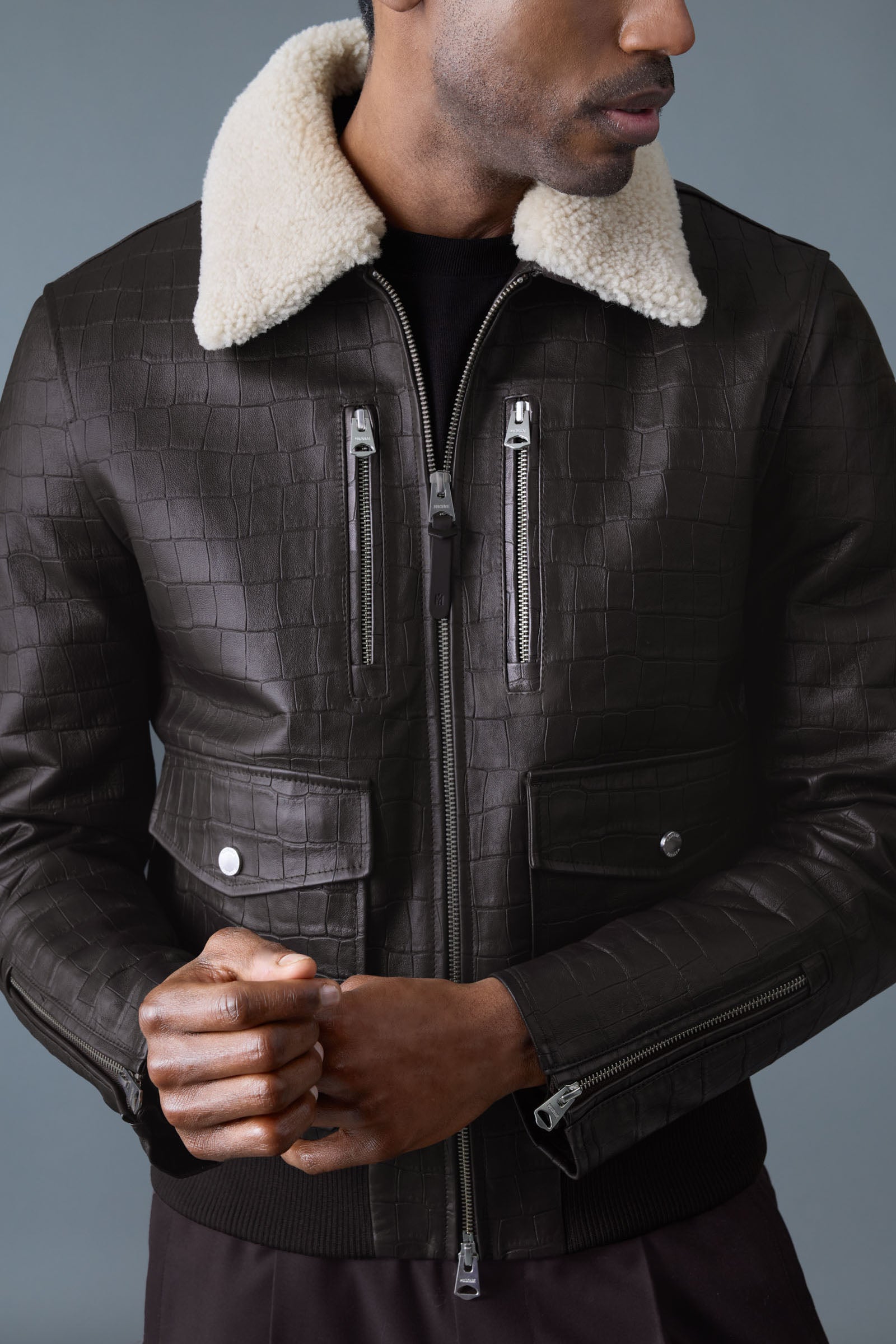 ジャケット・アウター LESSGETMORE Lambskin100% (Italy) Jacket Men's Genuine Lambskin Leather Classic Biker Style Jacket ジャケット・アウター