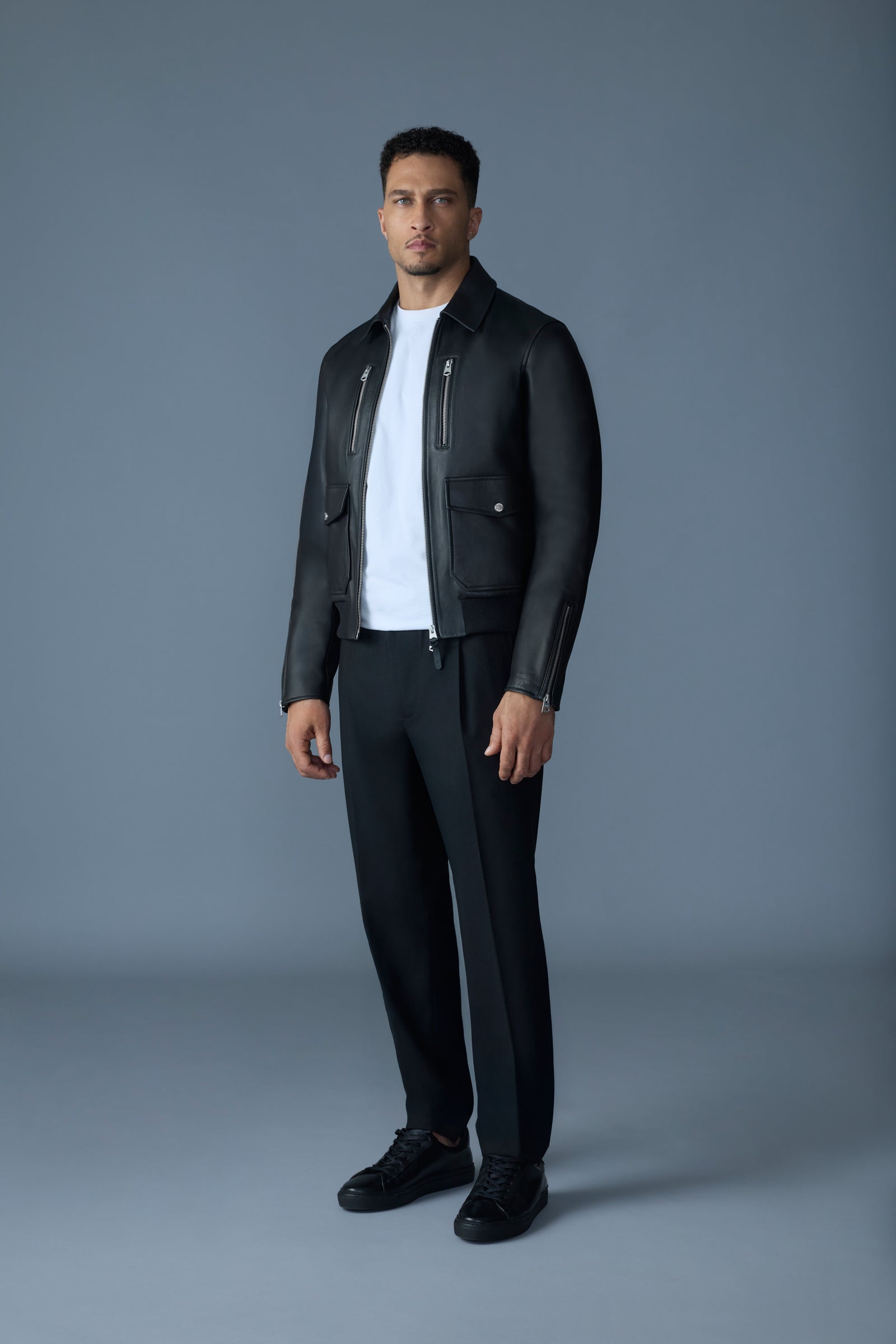 ジャケット・アウター LA PEAU DE GEM shaggy middle coat black ジャケット・アウター LA PEAU DE GEM shaggy middle coat black