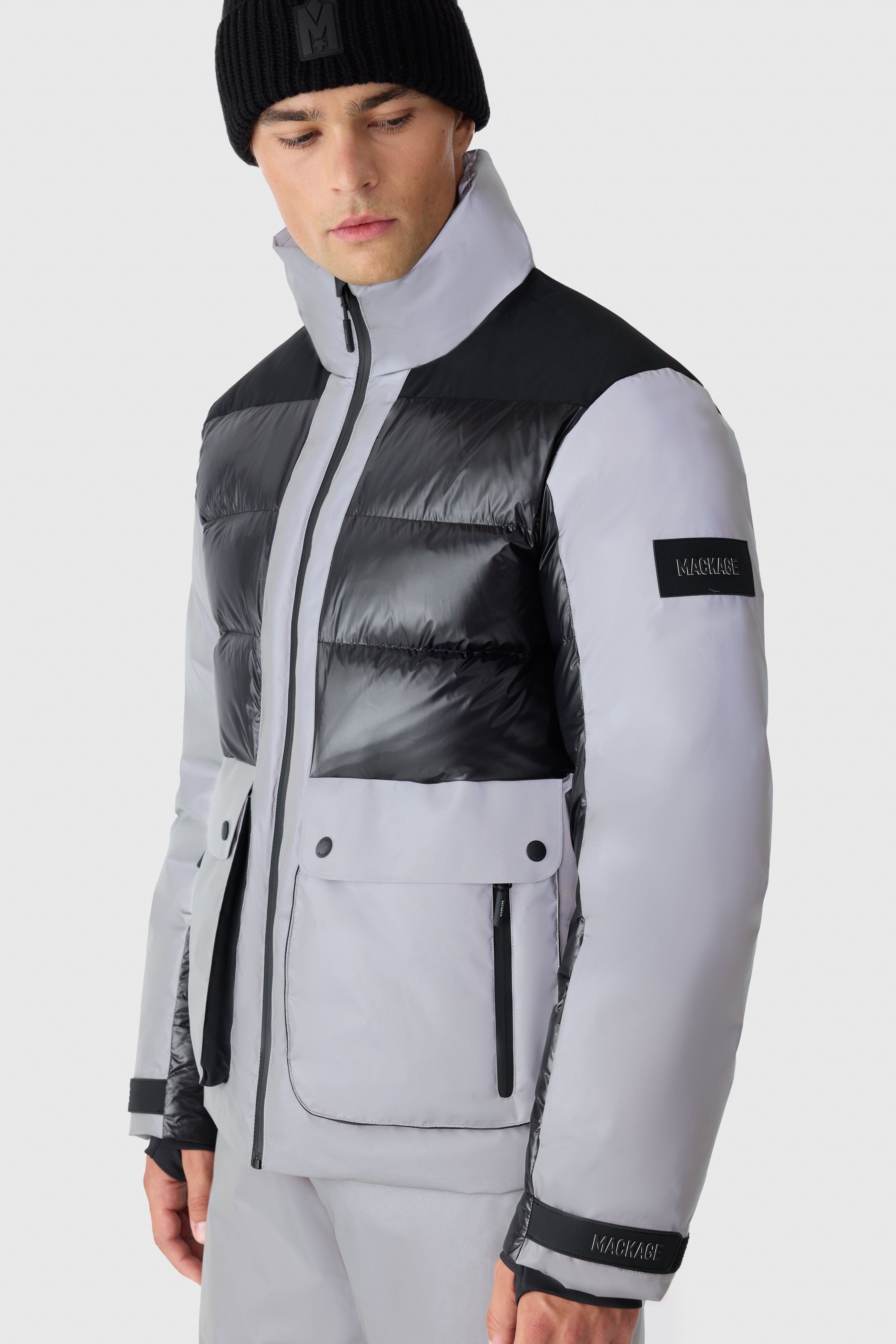 CODY-RF Reflective Down Ski jacket with Hood for Men | Mackage Canada