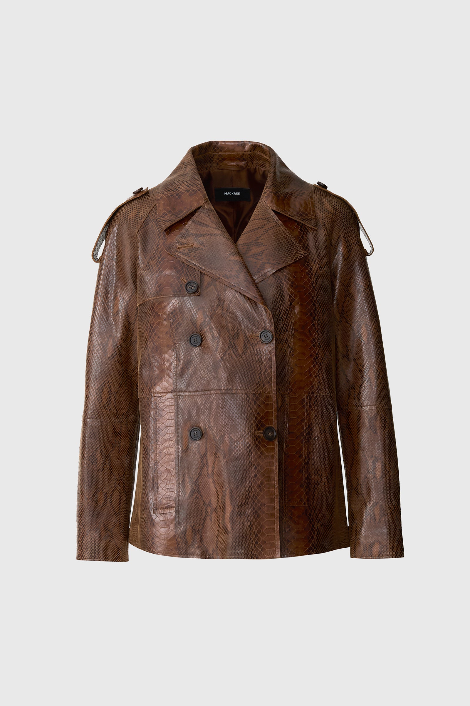 DOLORES-SNK Snake Leather Jacket for Women | Mackage Canada