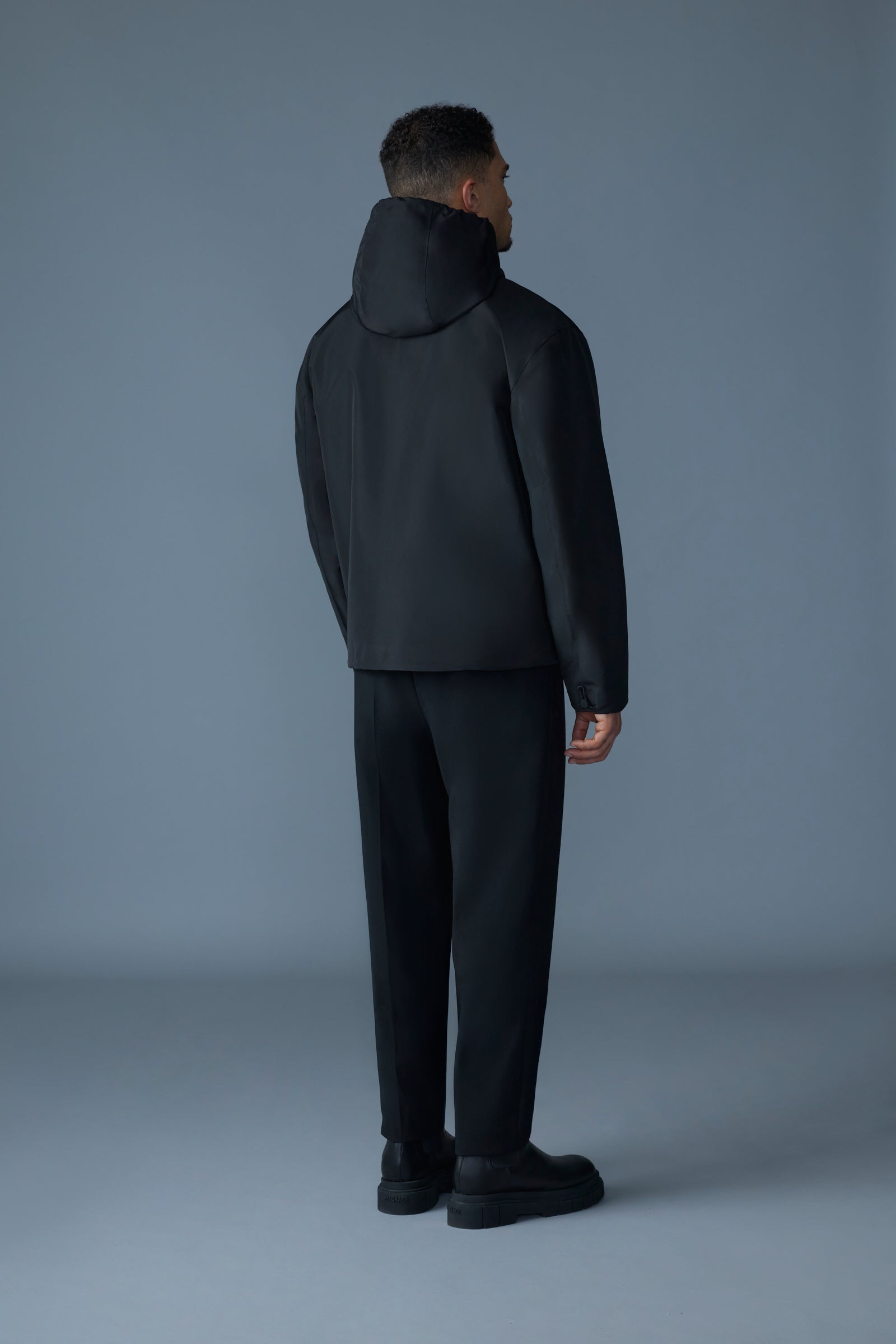 ERIC-ZZ Recycled technical jacket with hood for Men | Mackage® CA