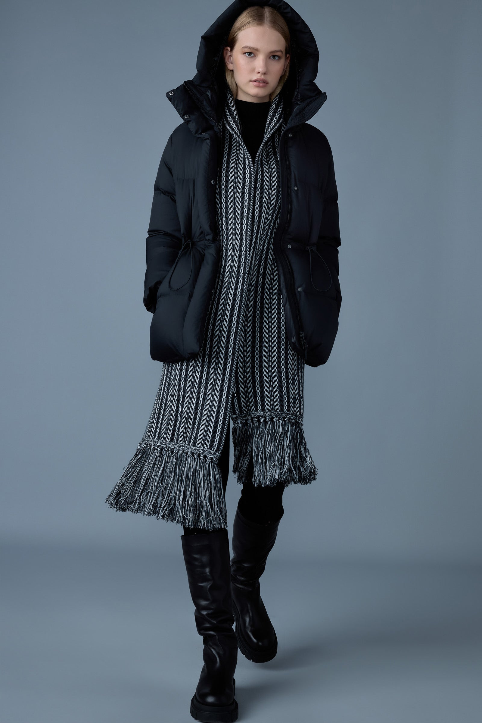 Freya-SW, softwash crinkle down jacket | Mackage® Canada