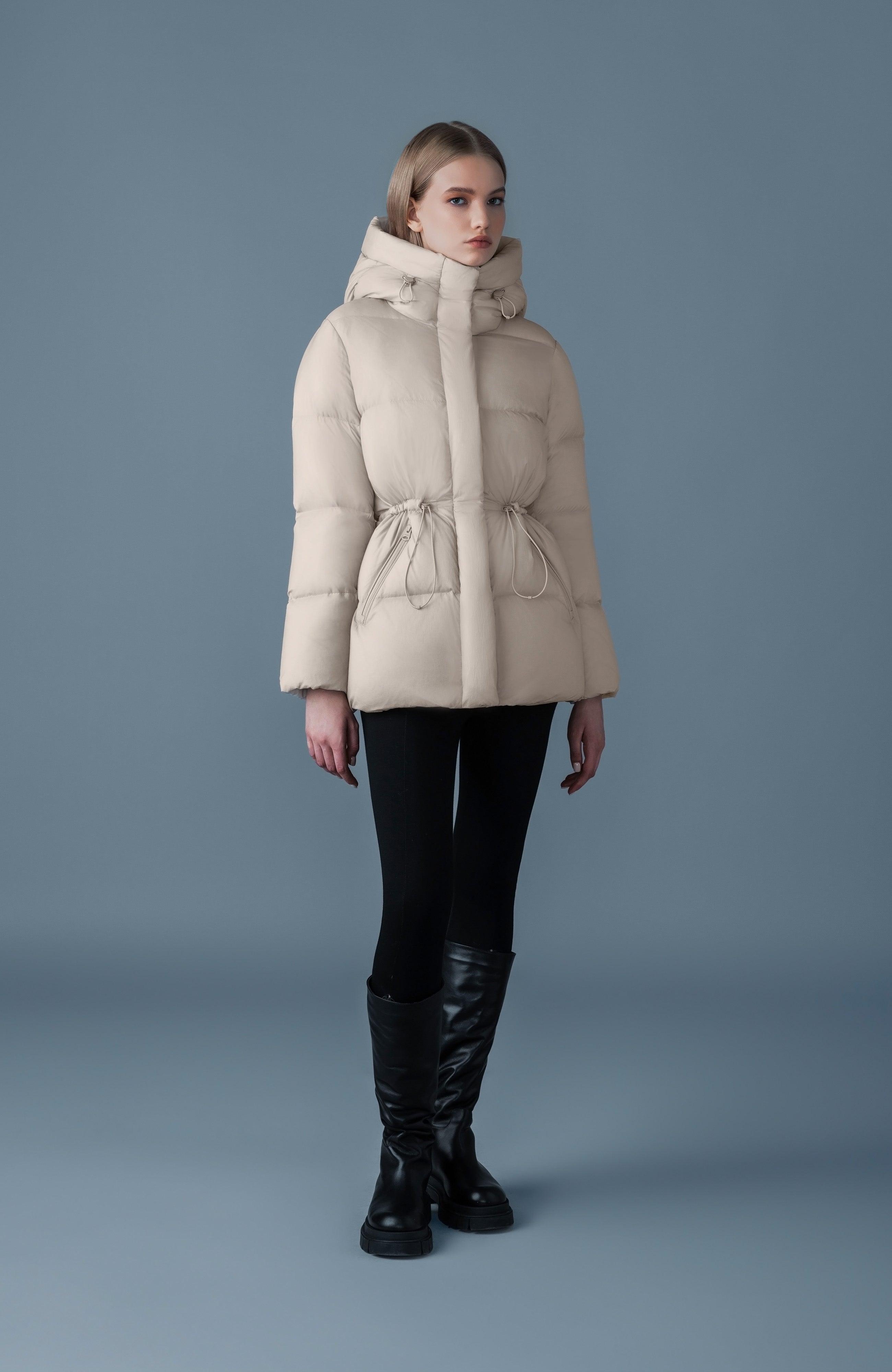 Freya-SW, softwash crinkle down jacket | Mackage® Canada