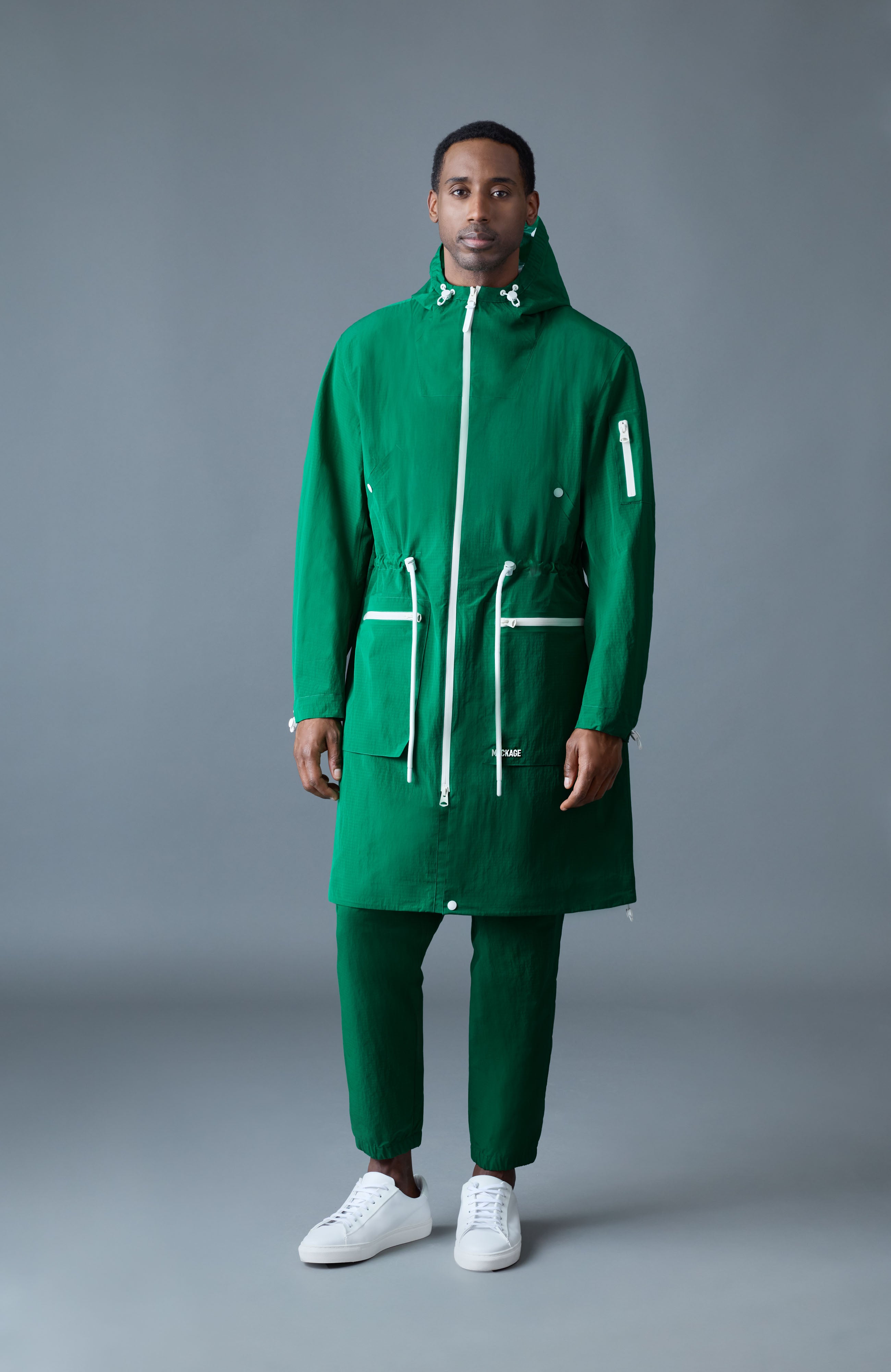 GAGE Long seam sealed Ripstop Raincoat for Men | Mackage® CA