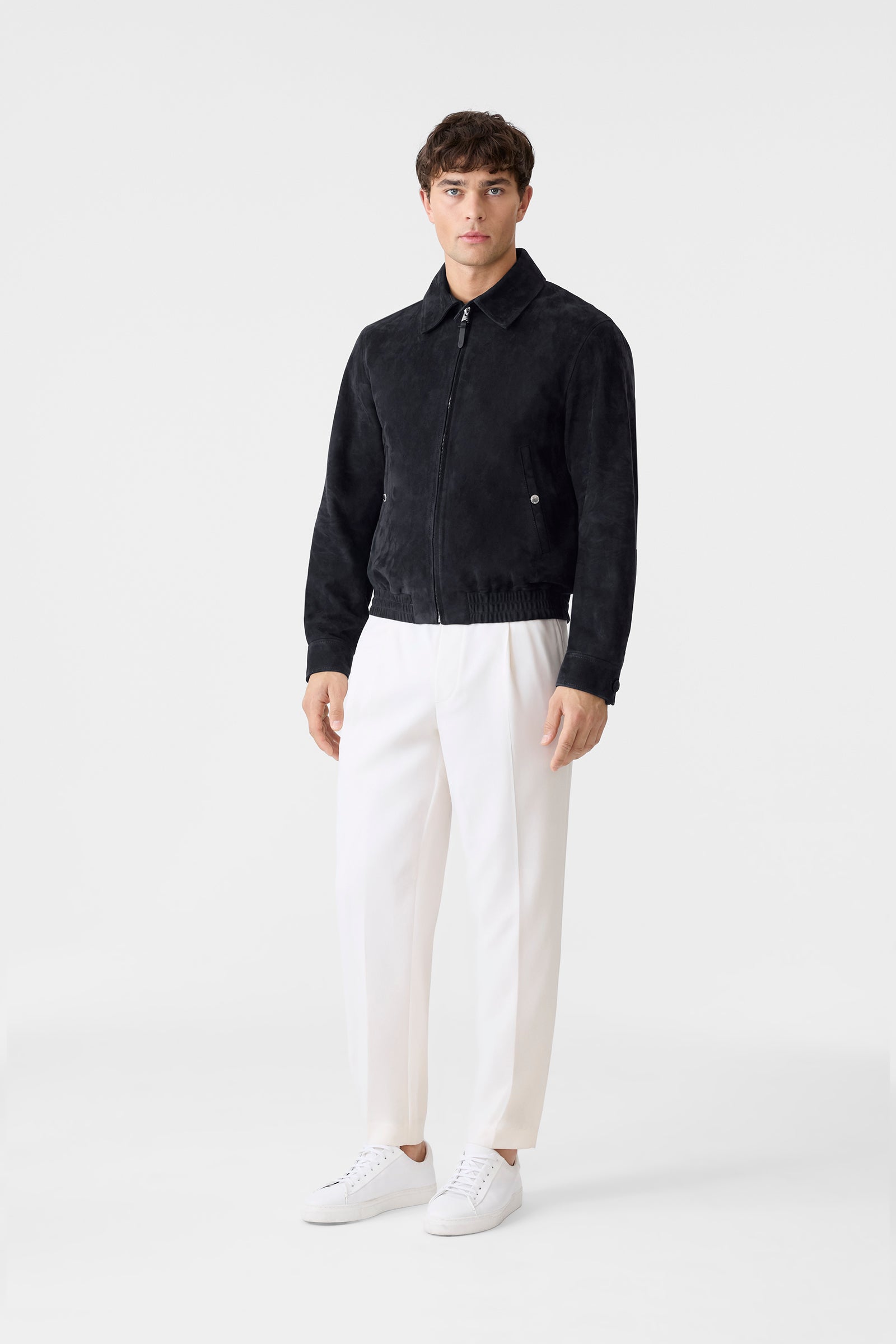 GIOVANNI-SU Suede Bomber Jacket for Men | Mackage® CA