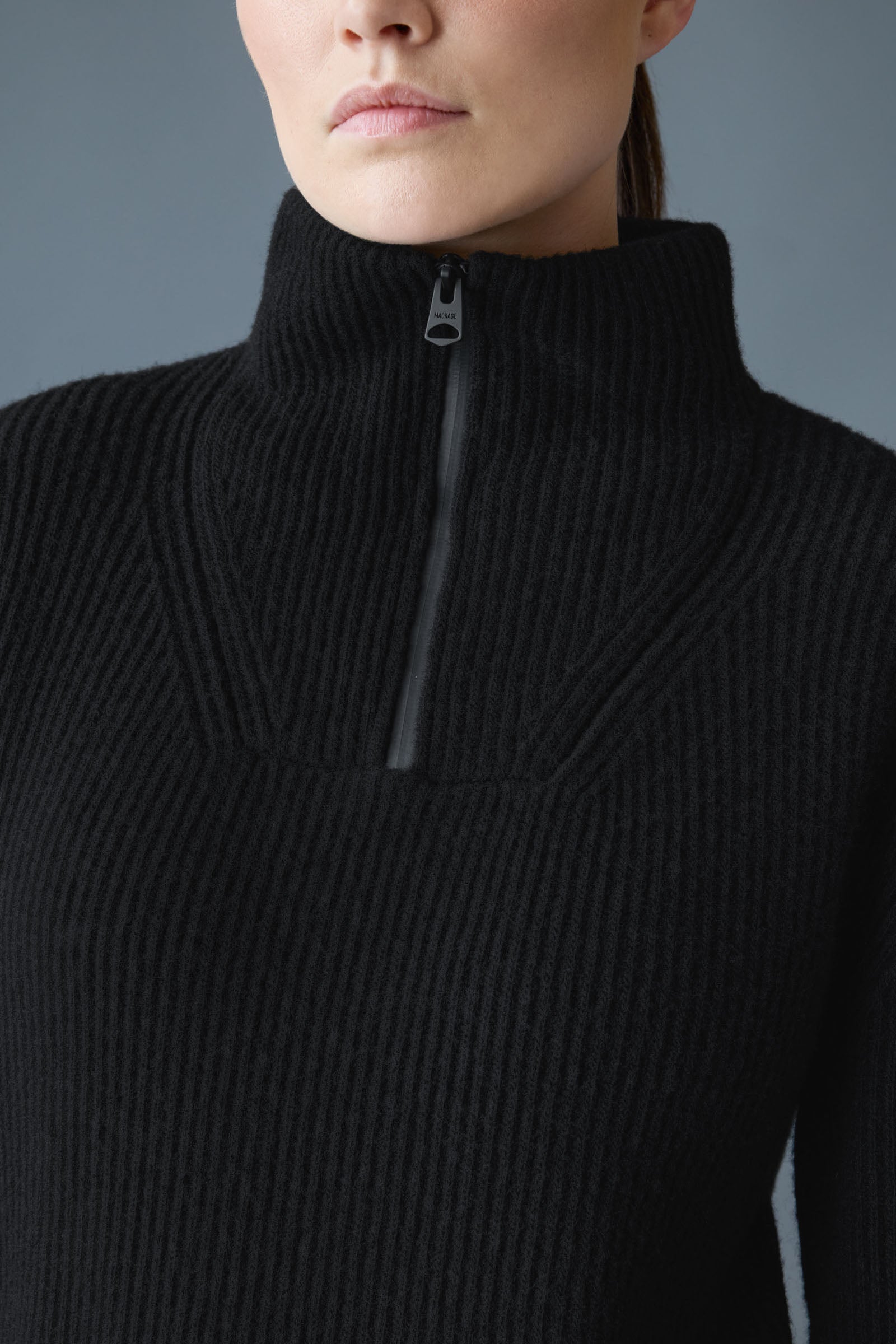 GLADYS Sweater Knit Half-Zip Pullover for Women | Mackage® CA