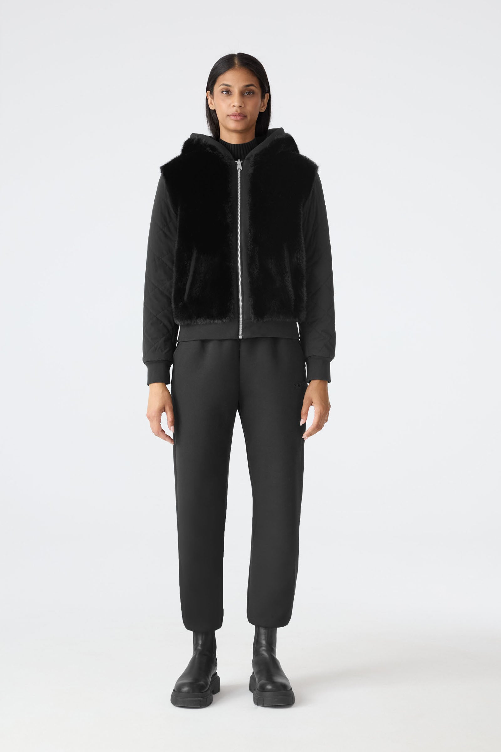 GWENDAL Reversible Faux Fur Hoodie for Women | Mackage® CA