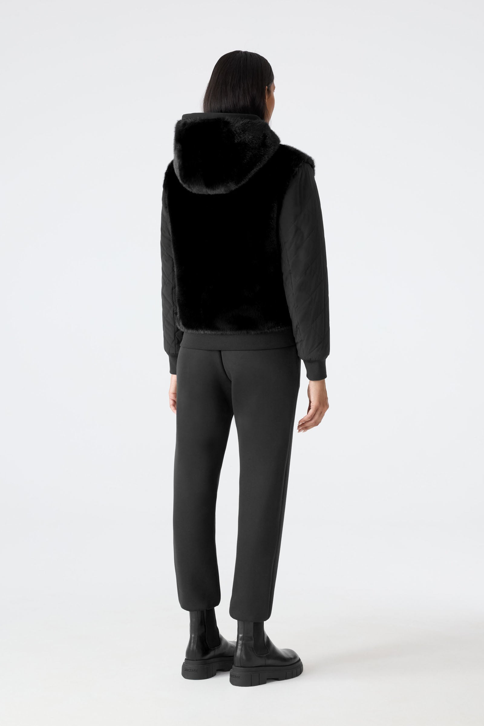 GWENDAL Reversible Faux Fur Hoodie for Women | Mackage® CA