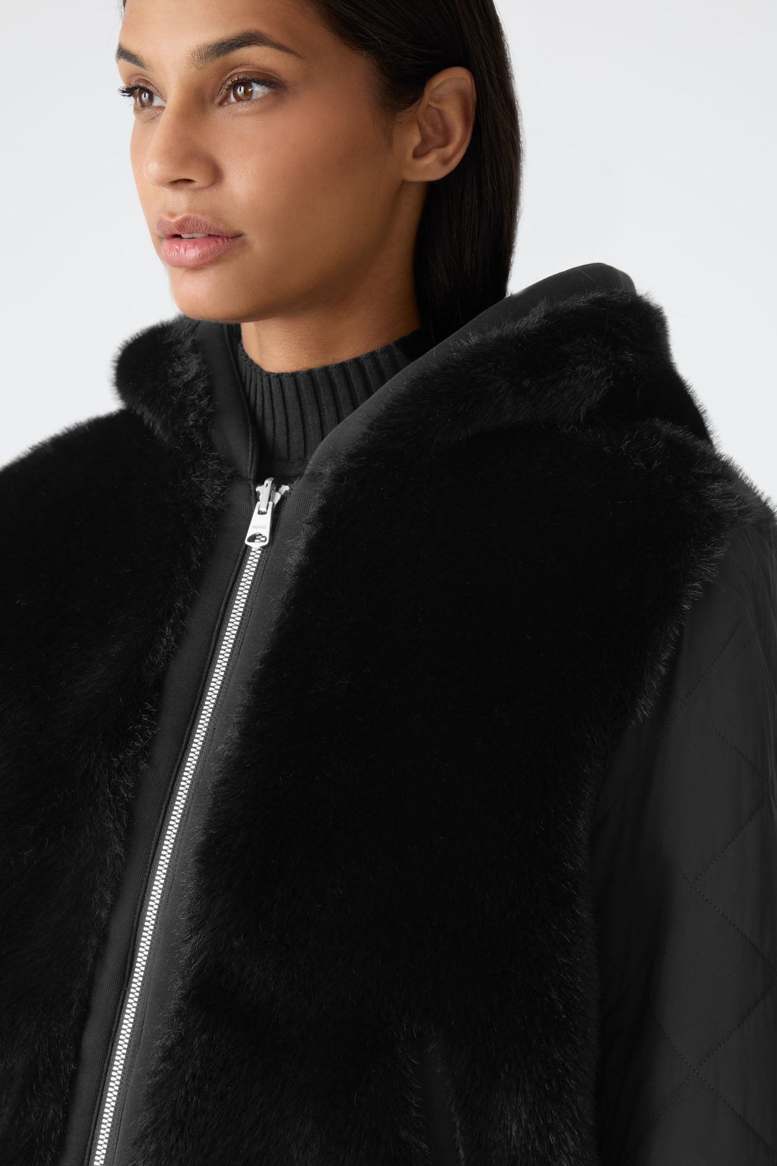 GWENDAL Reversible Faux Fur Hoodie for Women | Mackage® CA