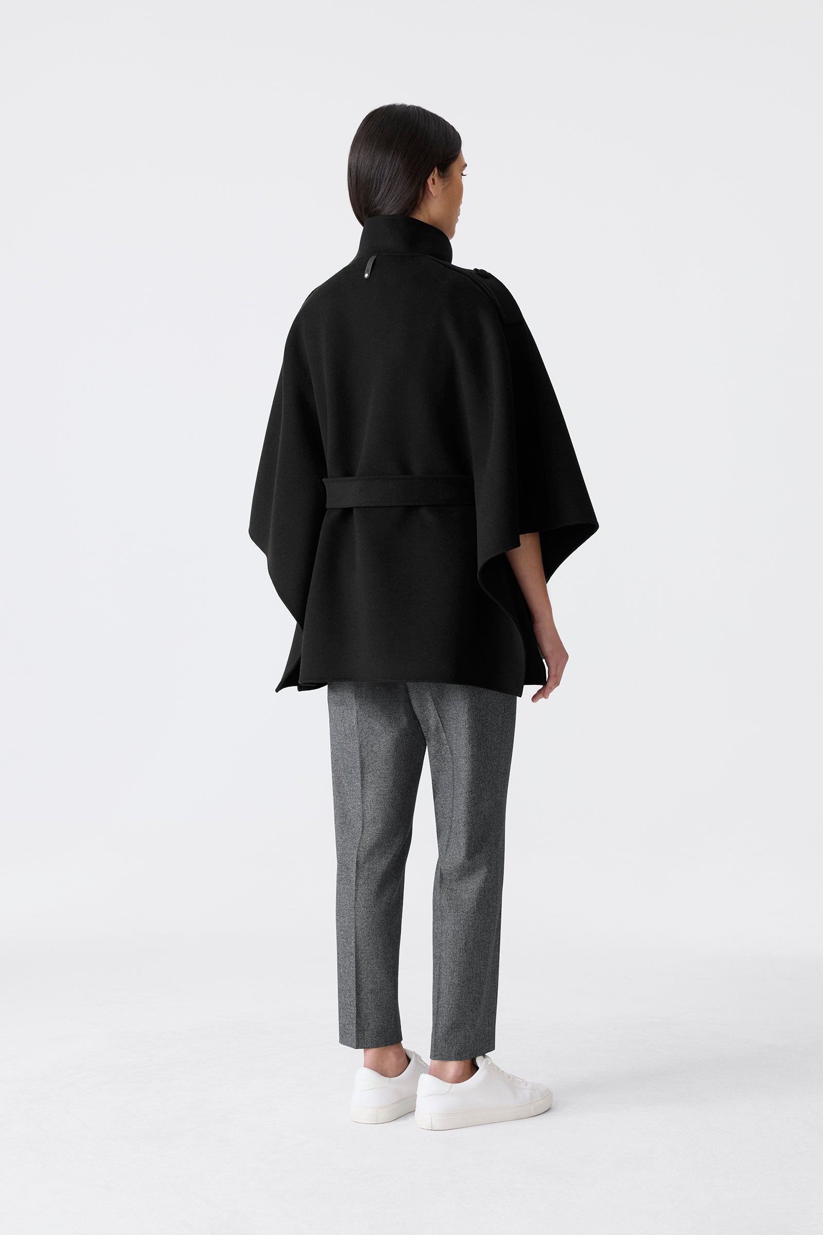 HENRIETTA Wool Cape Jacket for Women | Mackage® CA
