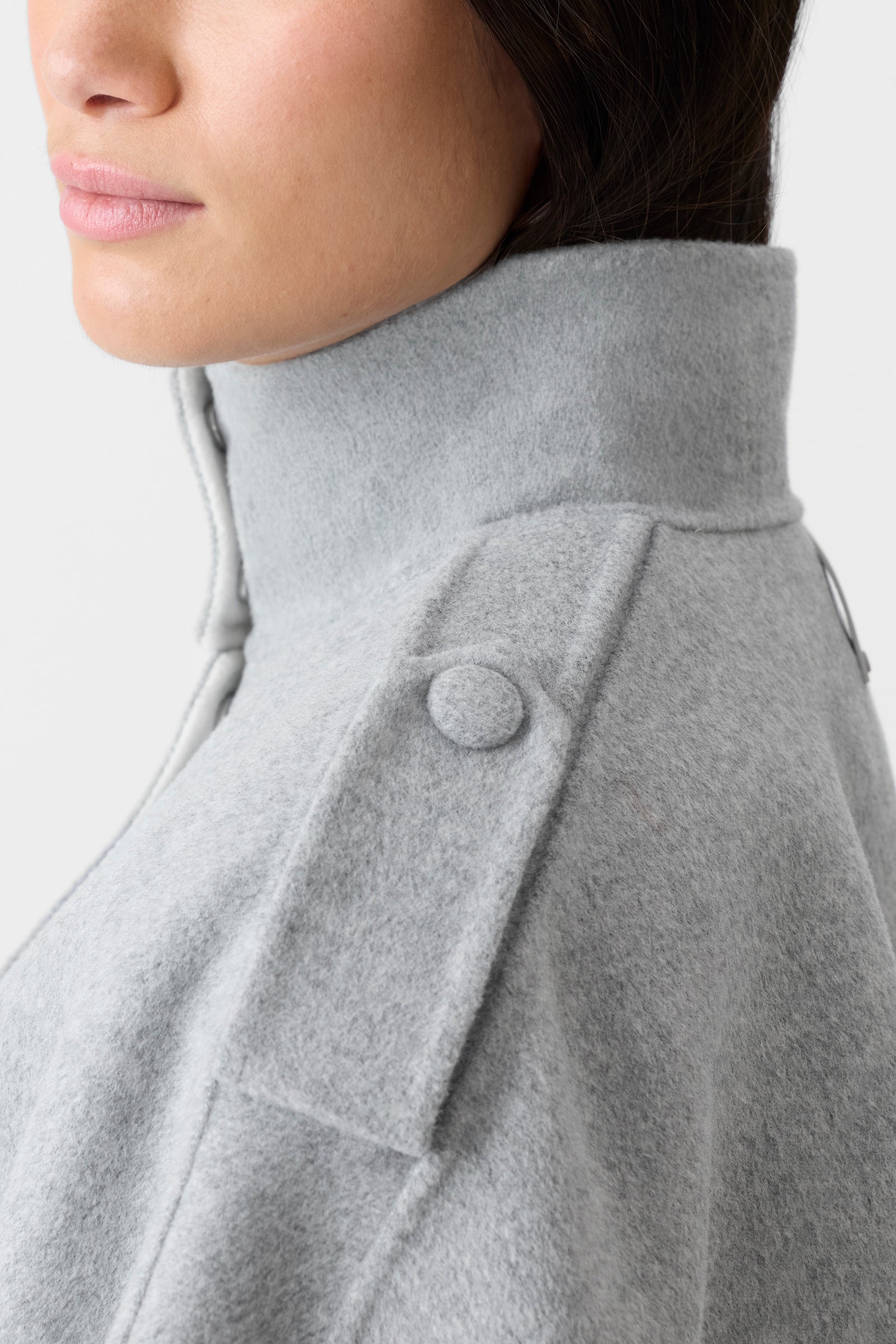 HENRIETTA Wool Cape Jacket for Women | Mackage® CA