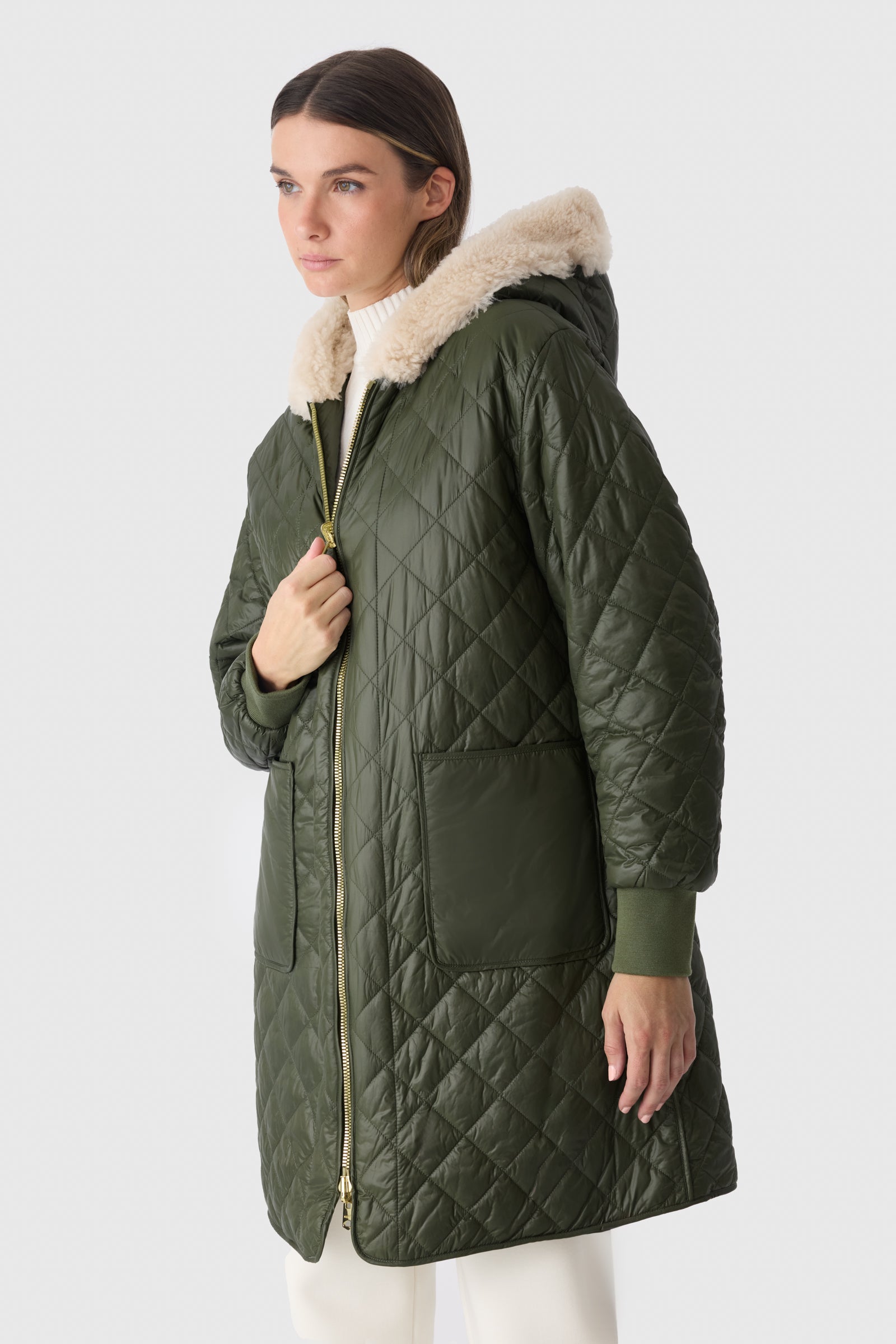HERA 3-in-1 Down Jacket With Shearling Lining for Women | Mackage® CA