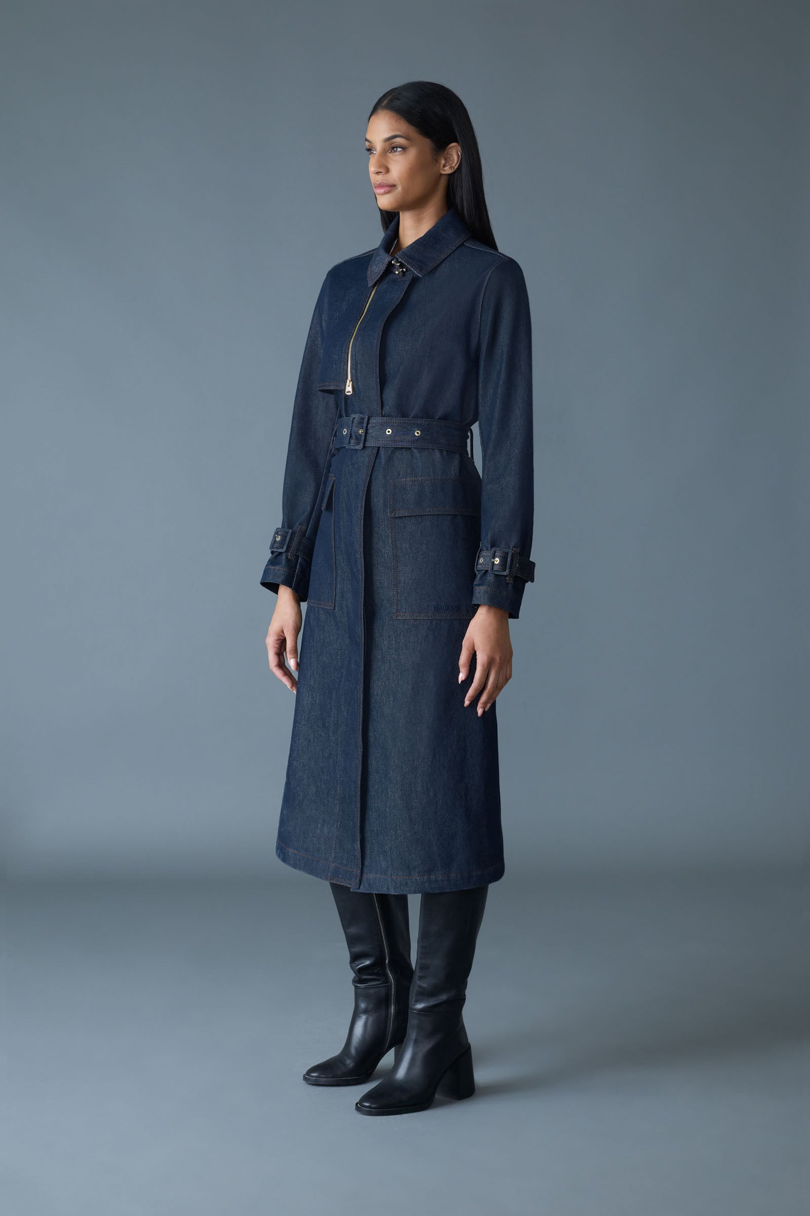 INDIA-DNM Cotton Trench Coat for Women | Mackage Canada