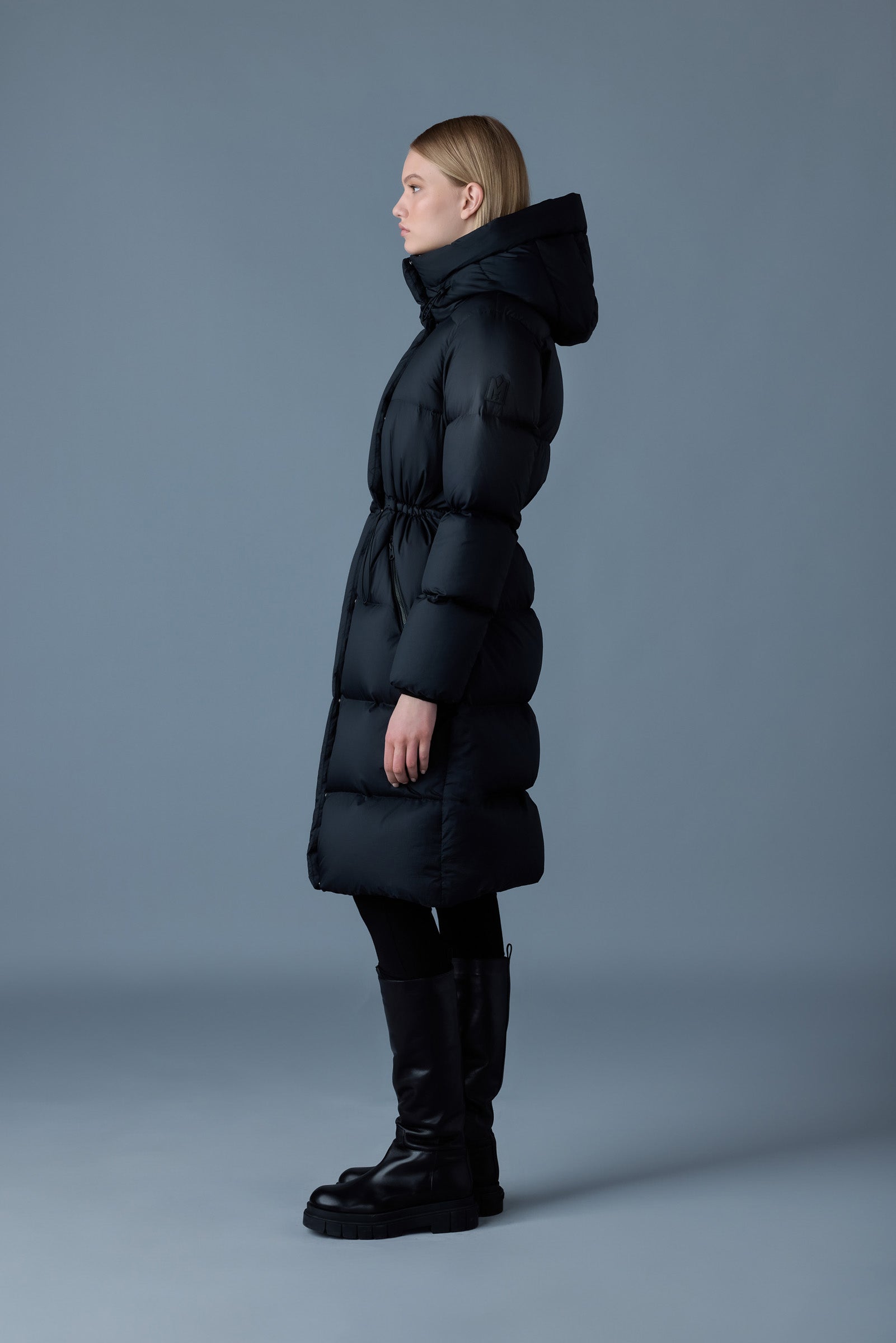Ishani-SW, softwash long down coat with hood | Mackage® Canada
