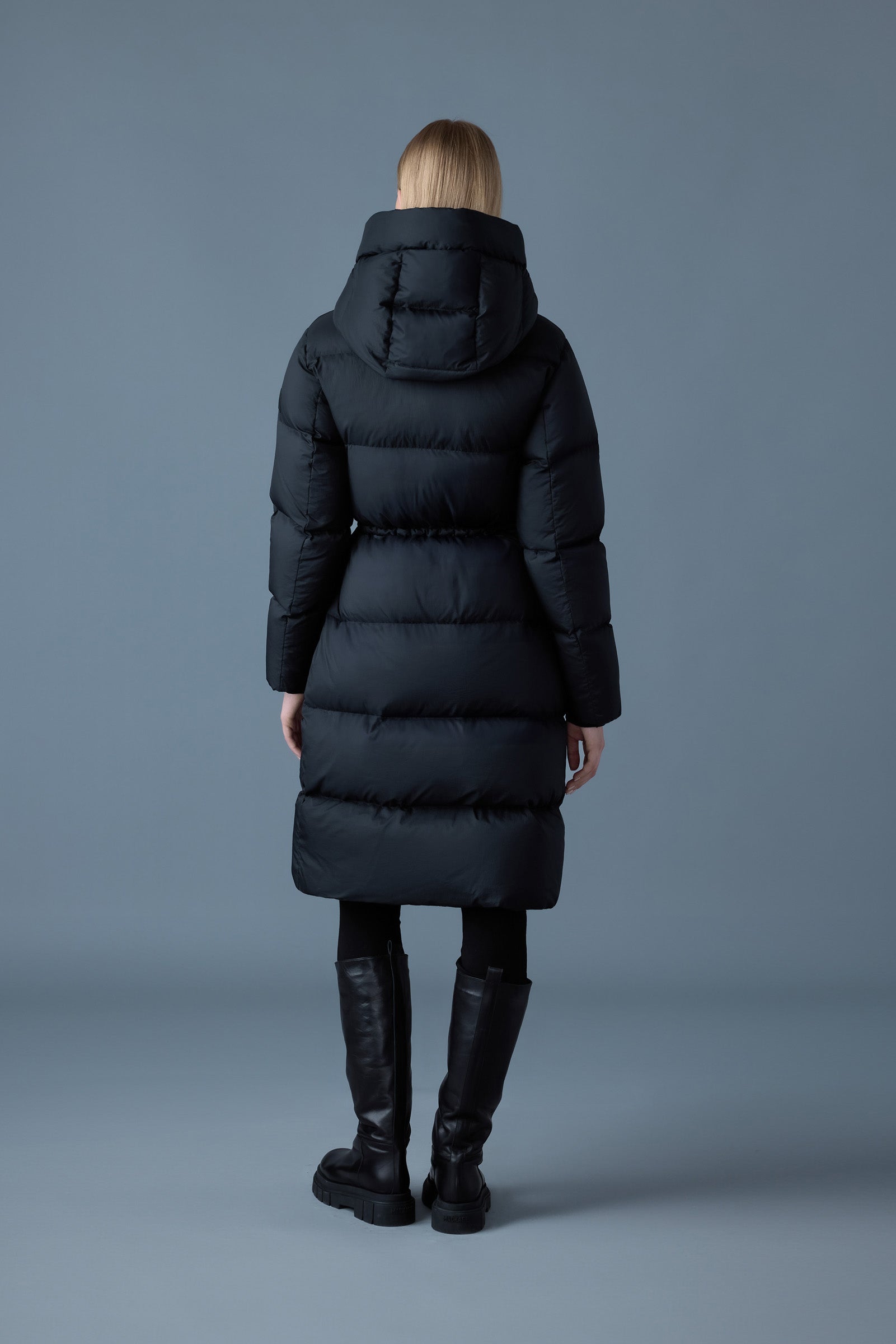 Ishani-SW, softwash long down coat with hood | Mackage® Canada