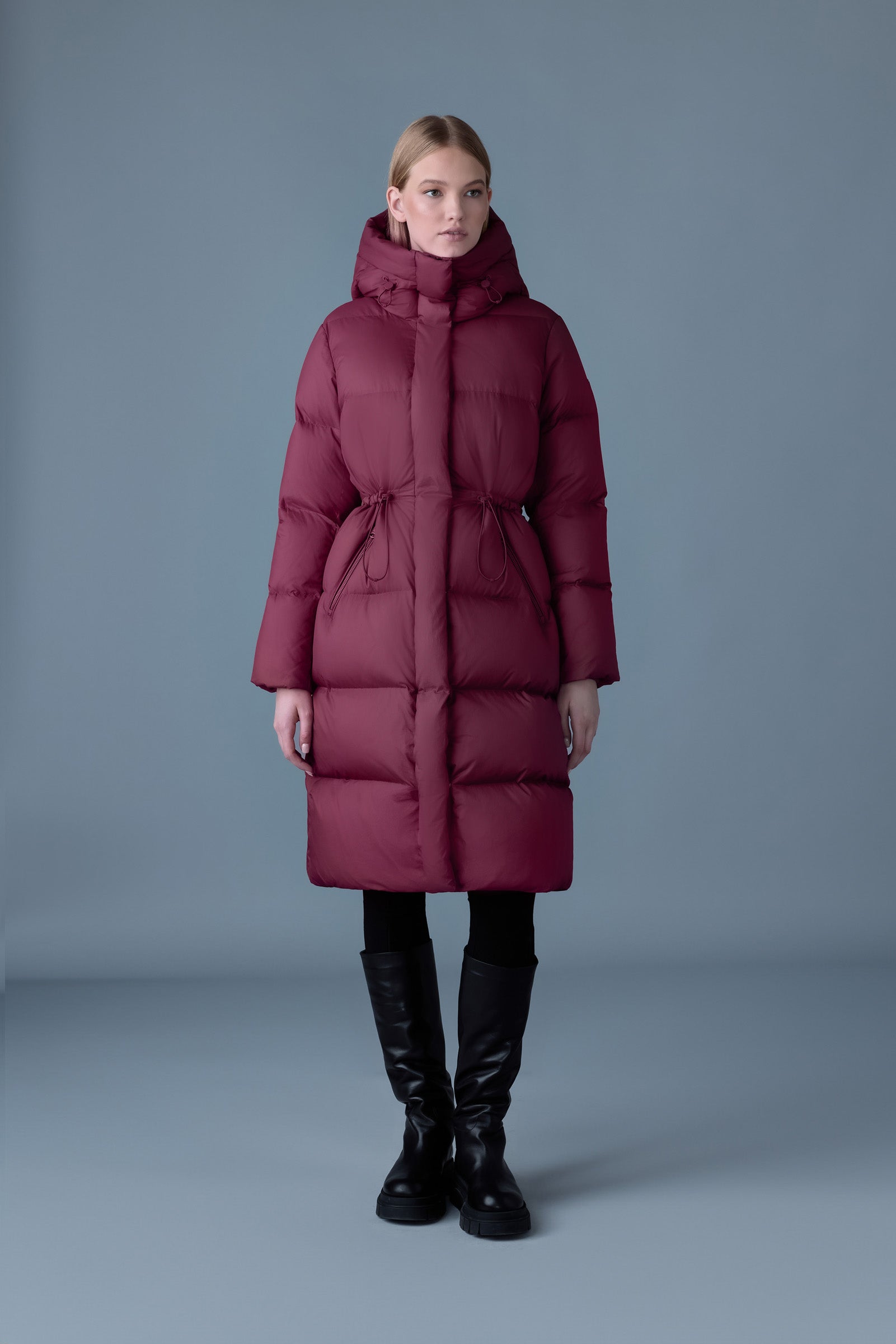 【Mackage】ISHANI-SW ソフトウォッシュ フード付きロングダウン Ishani-SW, softwash long down coat with hood | Mackage® Canada