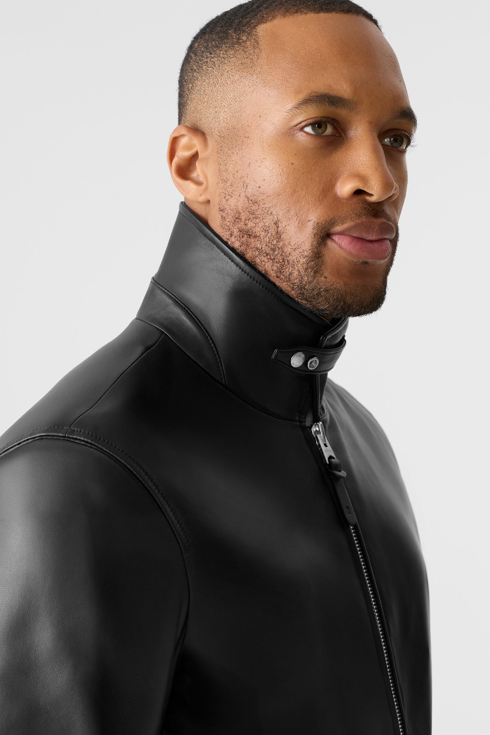 JAKARI Leather Zip Jacket for Men | Mackage® CA