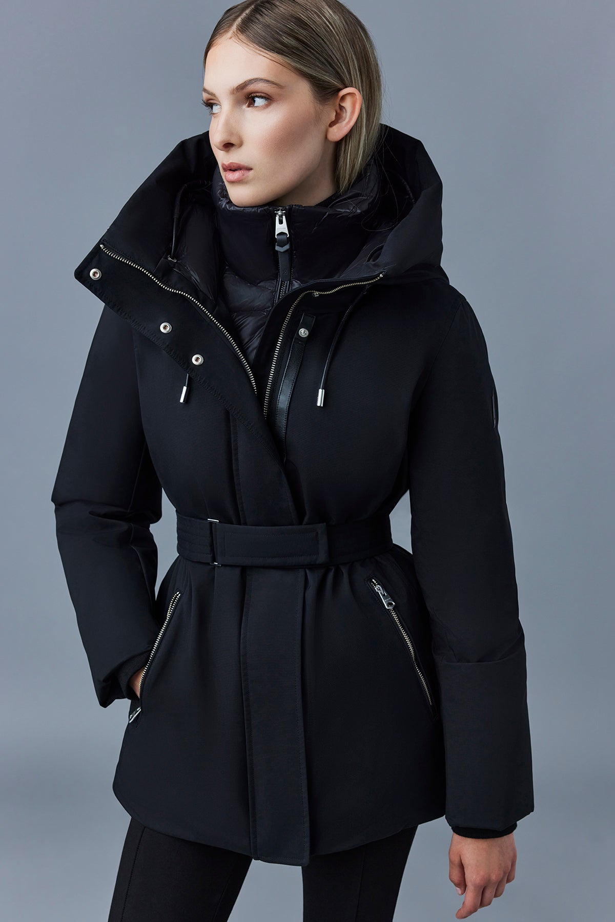 Shearling Collar Mackage Black Wool Coat EUC Mackage Coat Mona