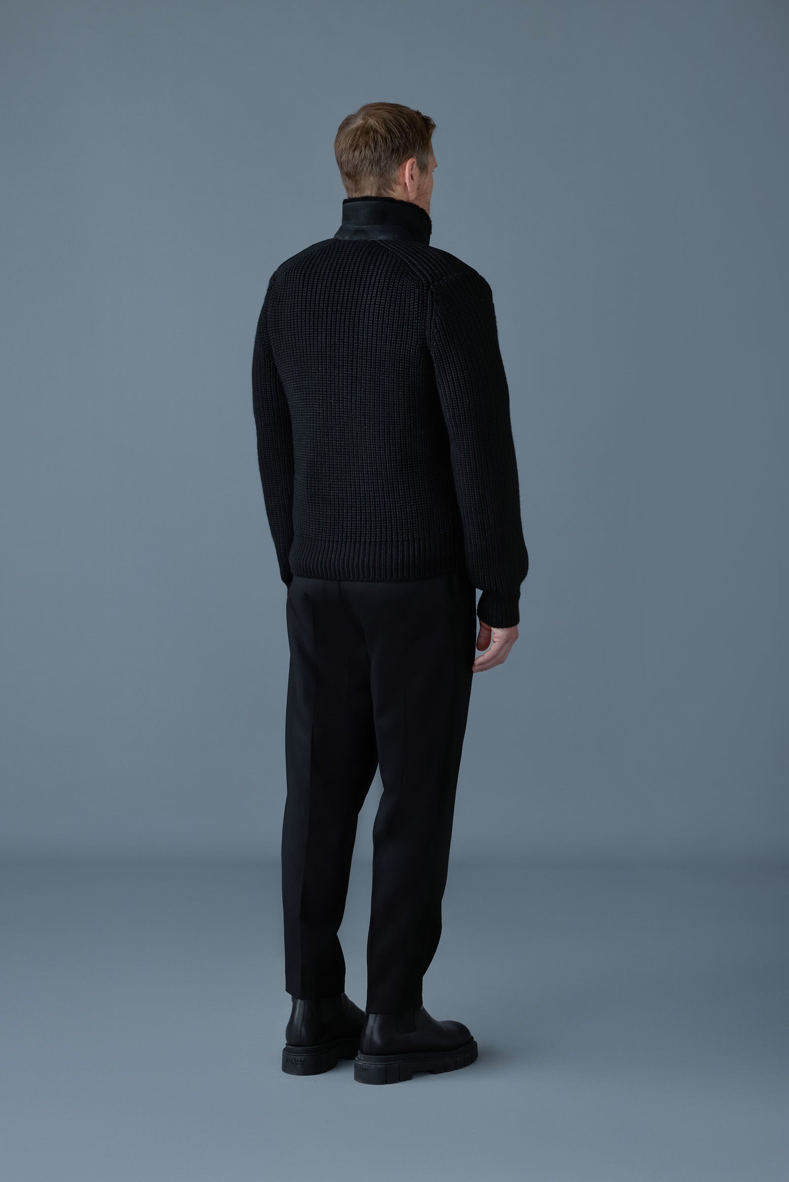 Jonathan, mixed-media shearling jacket | Mackage® Canada