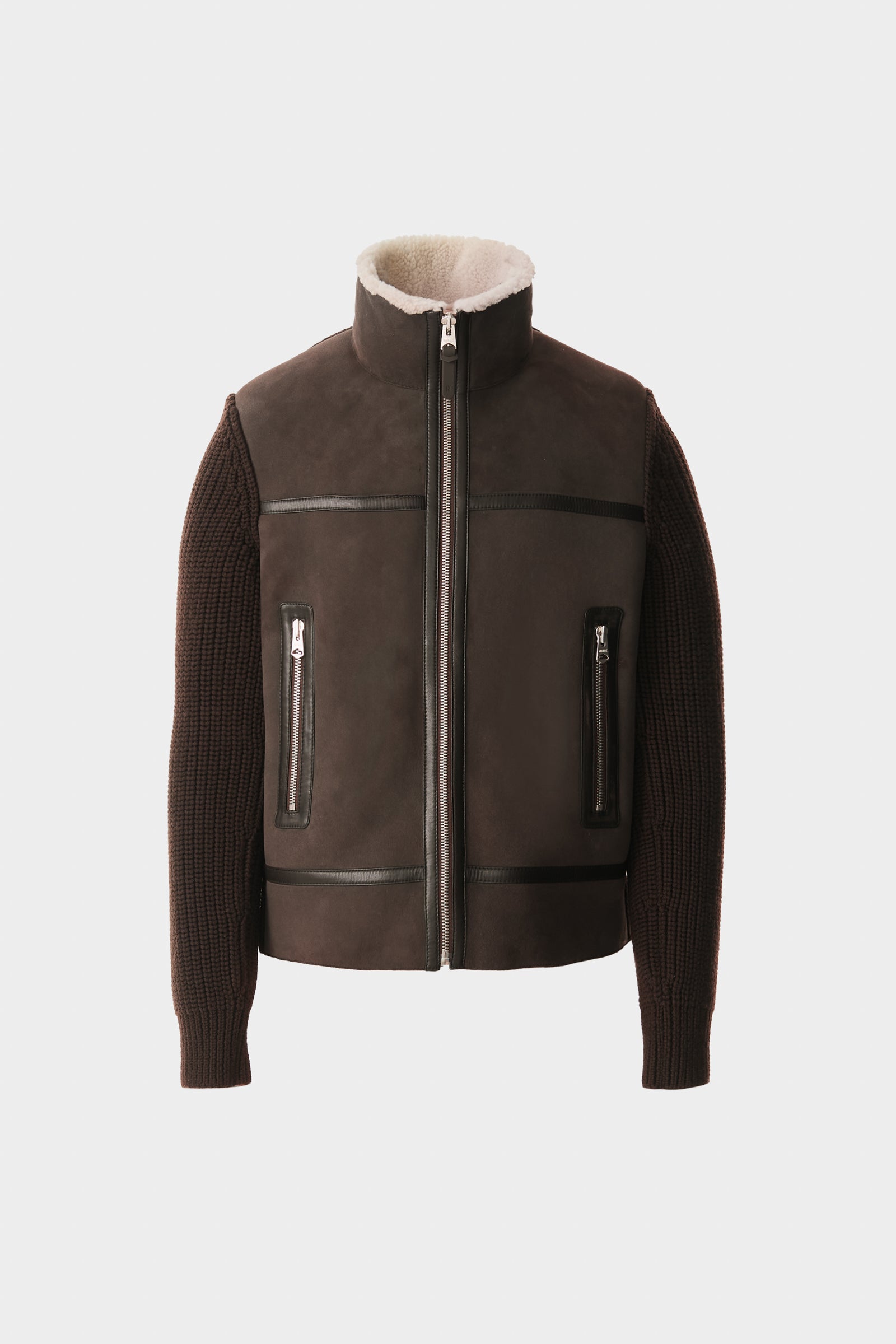 JONATHAN mixed-media shearling jacket for Men | Mackage® CA