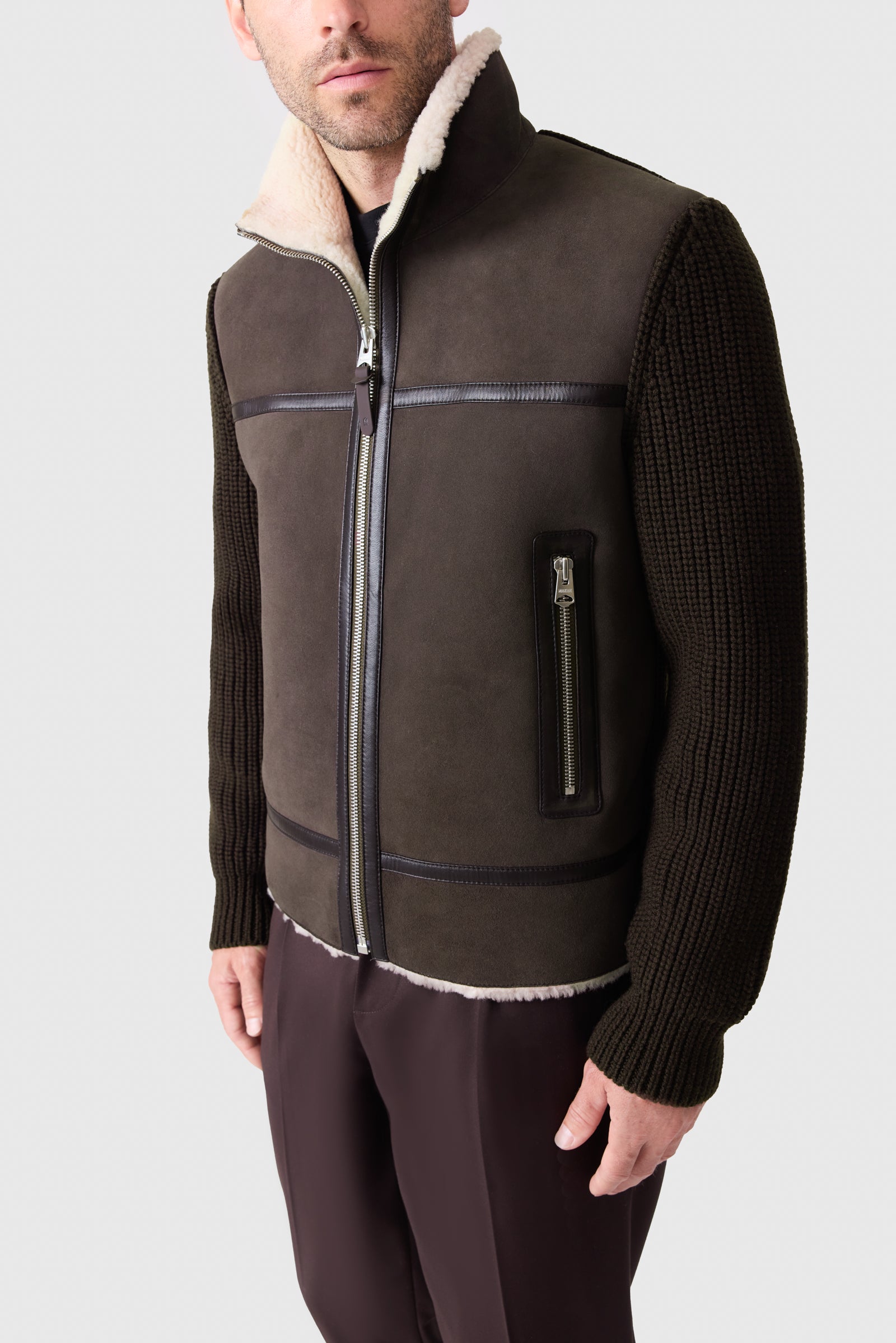 JONATHAN mixed-media shearling jacket for Men | Mackage® CA JONATHAN mixed-media shearling jacket for Men | Mackage® CA