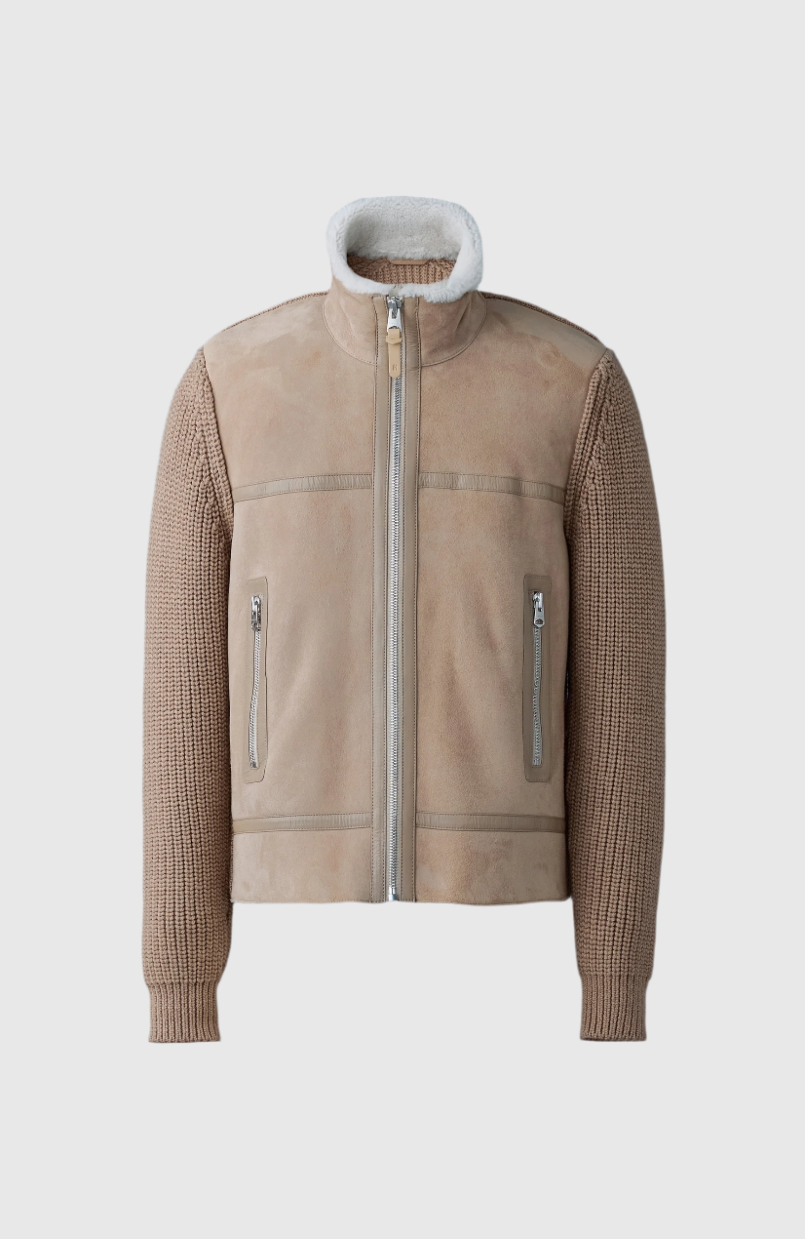 Jonathan, mixed-media shearling jacket | Mackage® Canada