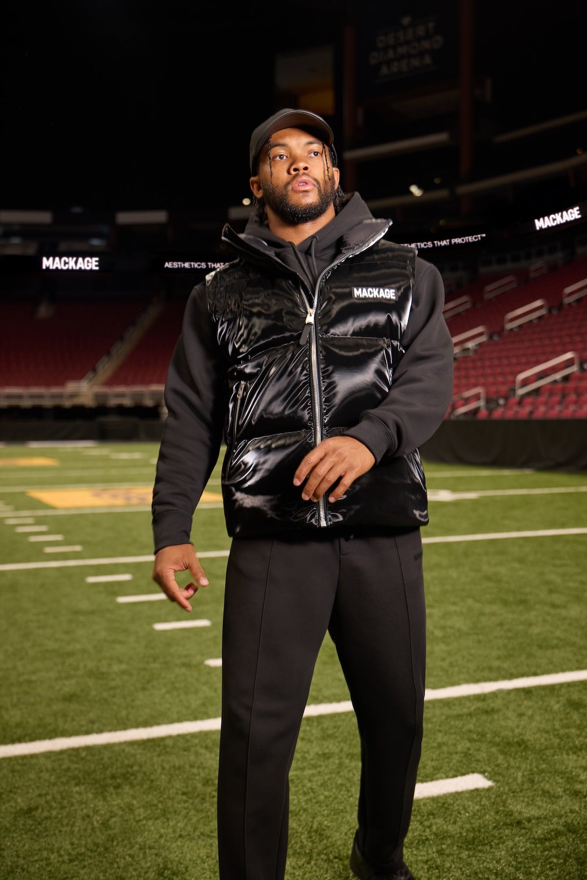 KANE-GLO High-Gloss Down Vest for Men | Mackage Canada