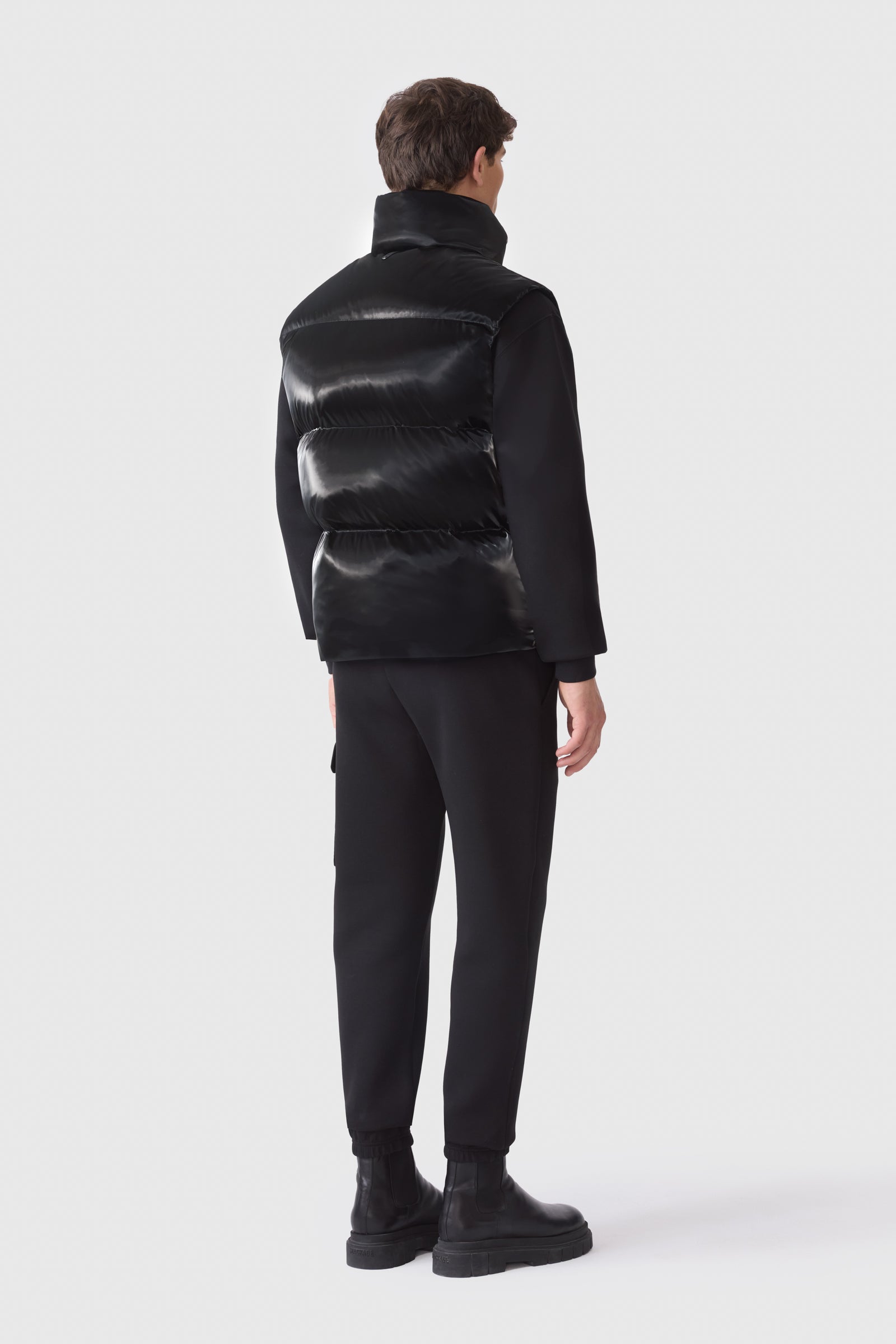 KANE-GLO High-Gloss Down Vest for Men | Mackage Canada
