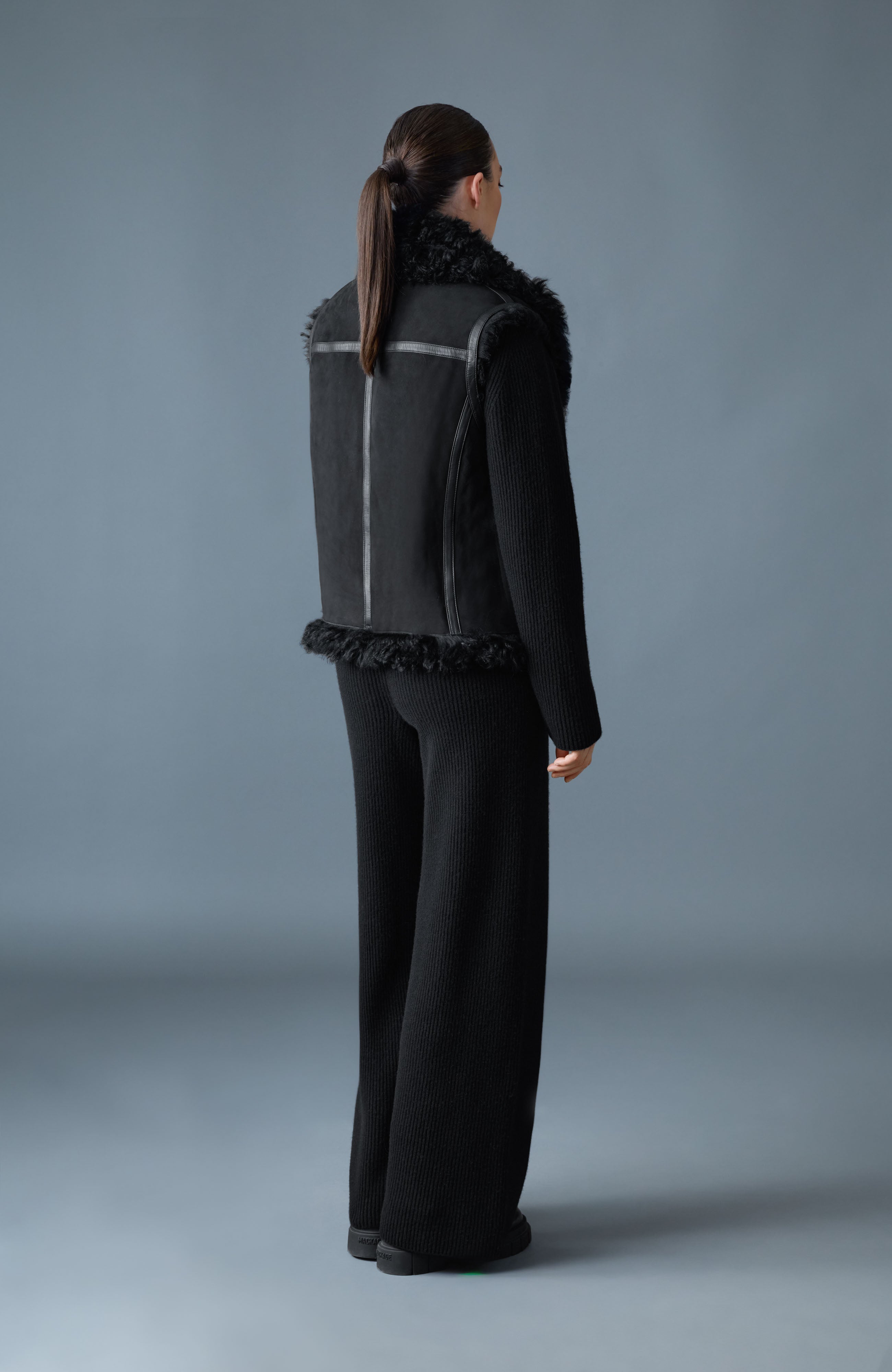 KASIA Reversible Shearling Leather Vest for Women | Mackage Canada