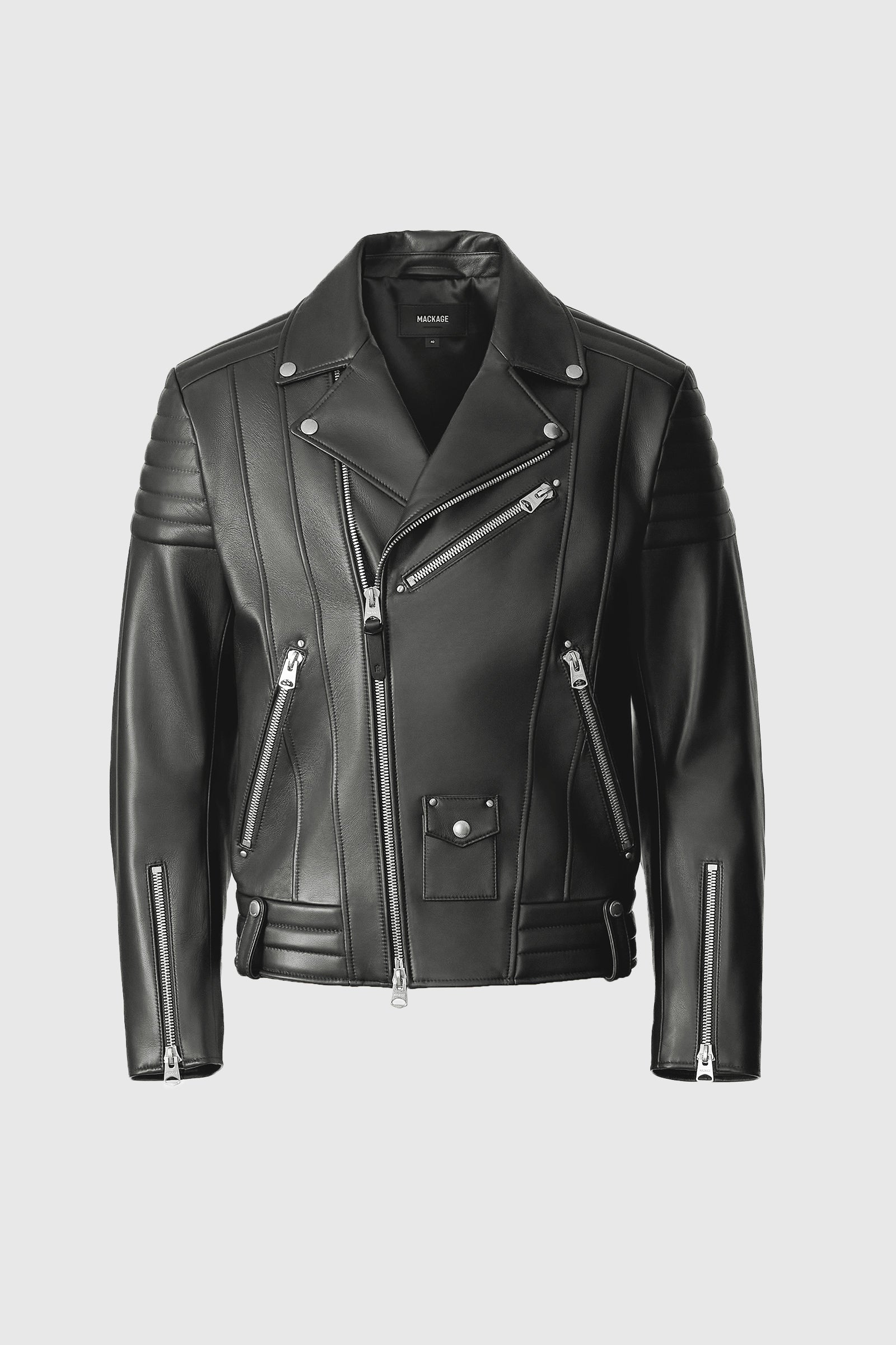 KENNETH - Leather Biker Jacket for Men | Mackage® CA