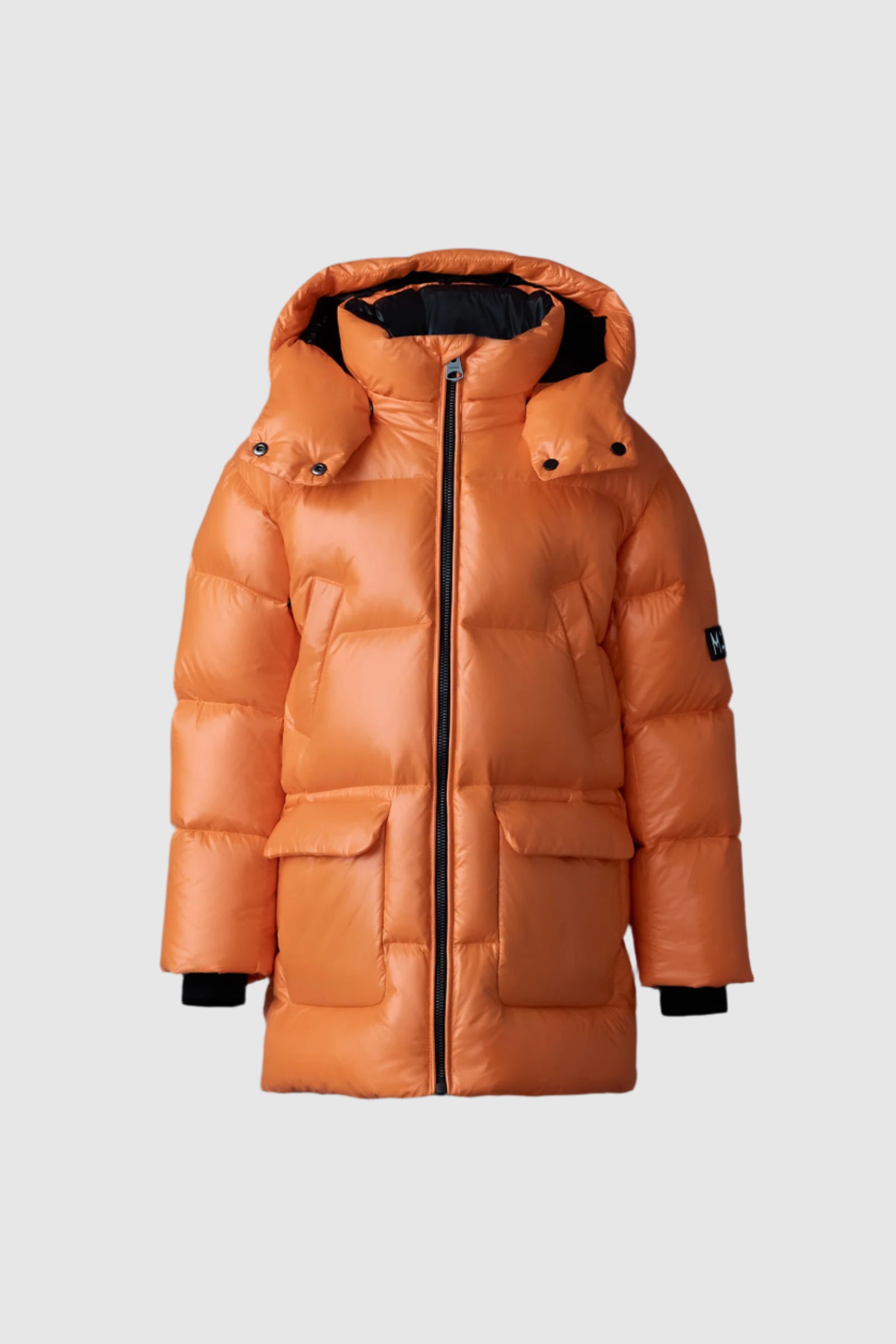 DQN　K Kennie, Lustrous light down parka with hood for toddlers (2-6