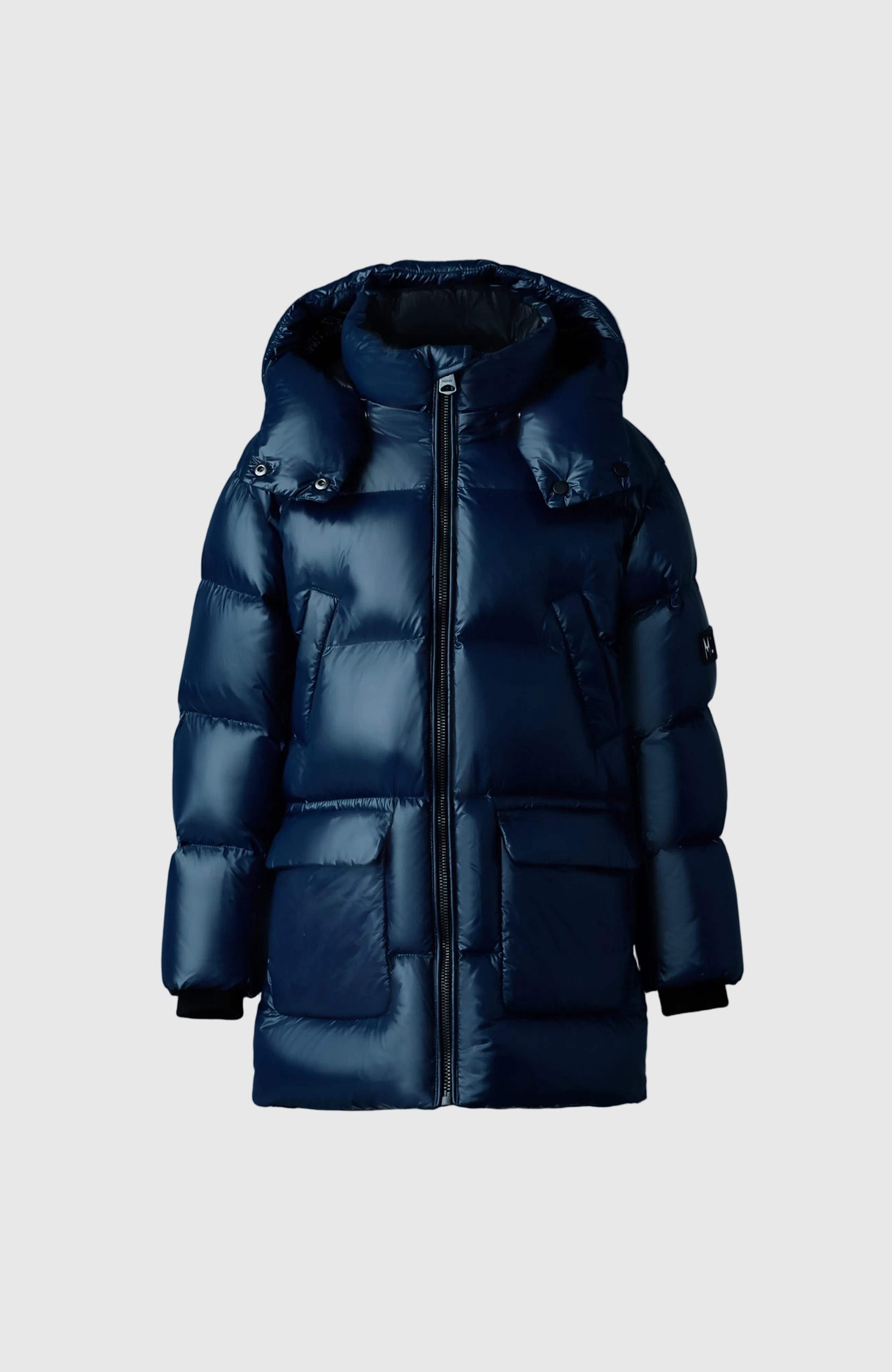 KENNIE-TLUS Lustrous light Down parka with hood for Toddlers (2-6