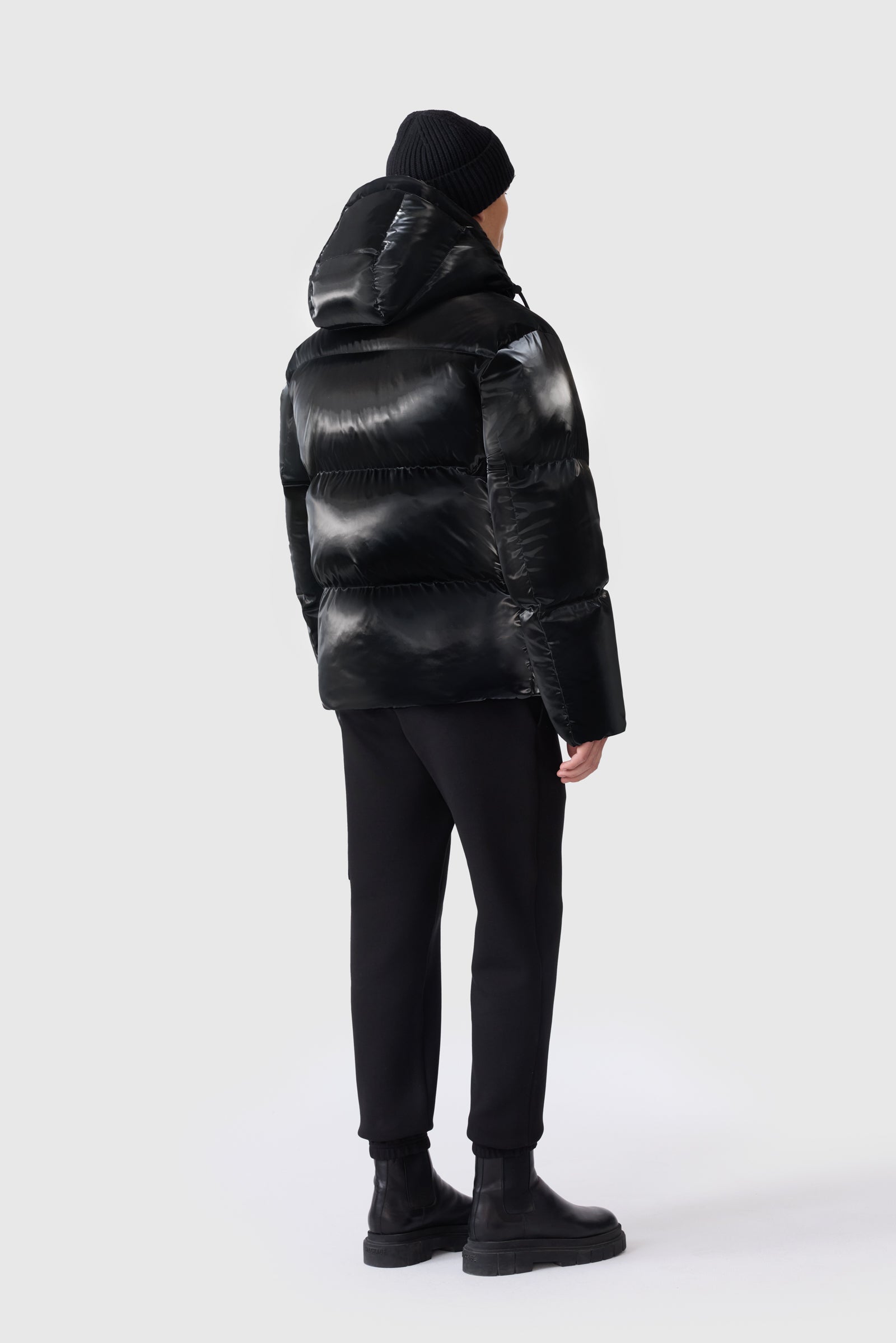 KENT-GLO High-Gloss Hooded Down Jacket for Men | Mackage® CA