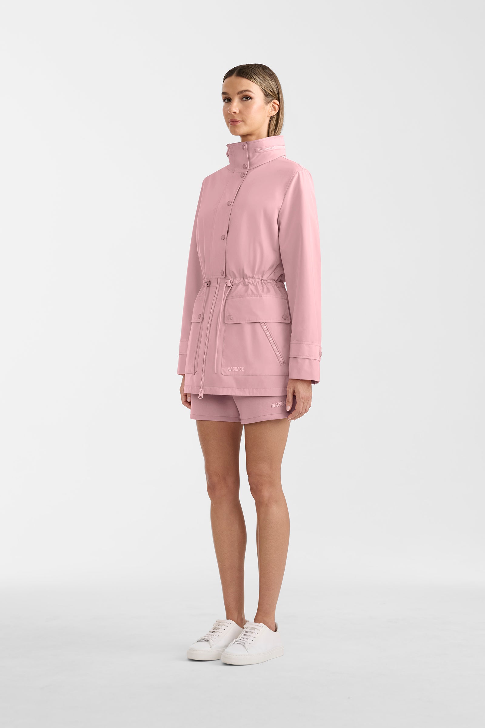 KERYN-Z Medium-Length Rain Jacket for Women | Mackage® CA
