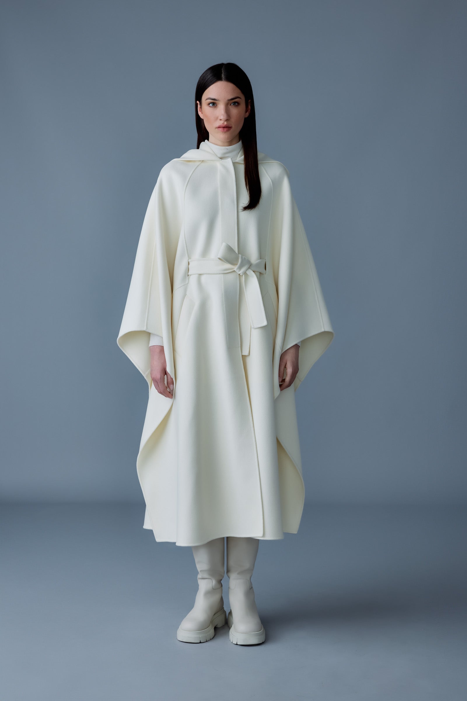 Kirstyn, double-face wool cape coat | Mackage® Canada