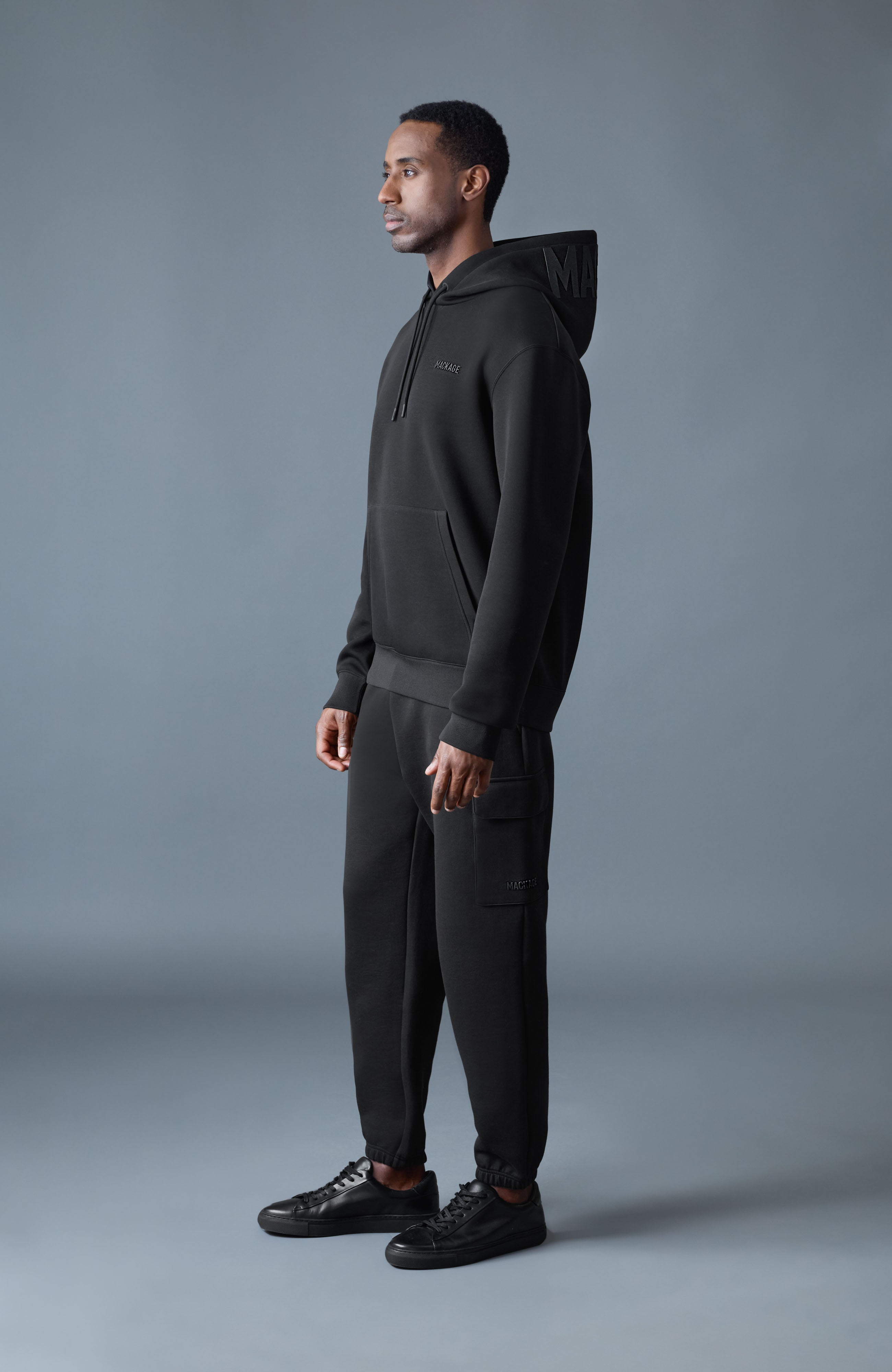 KOLTON Double-Face Jersey Logo Hoodie for Men | Mackage® CA