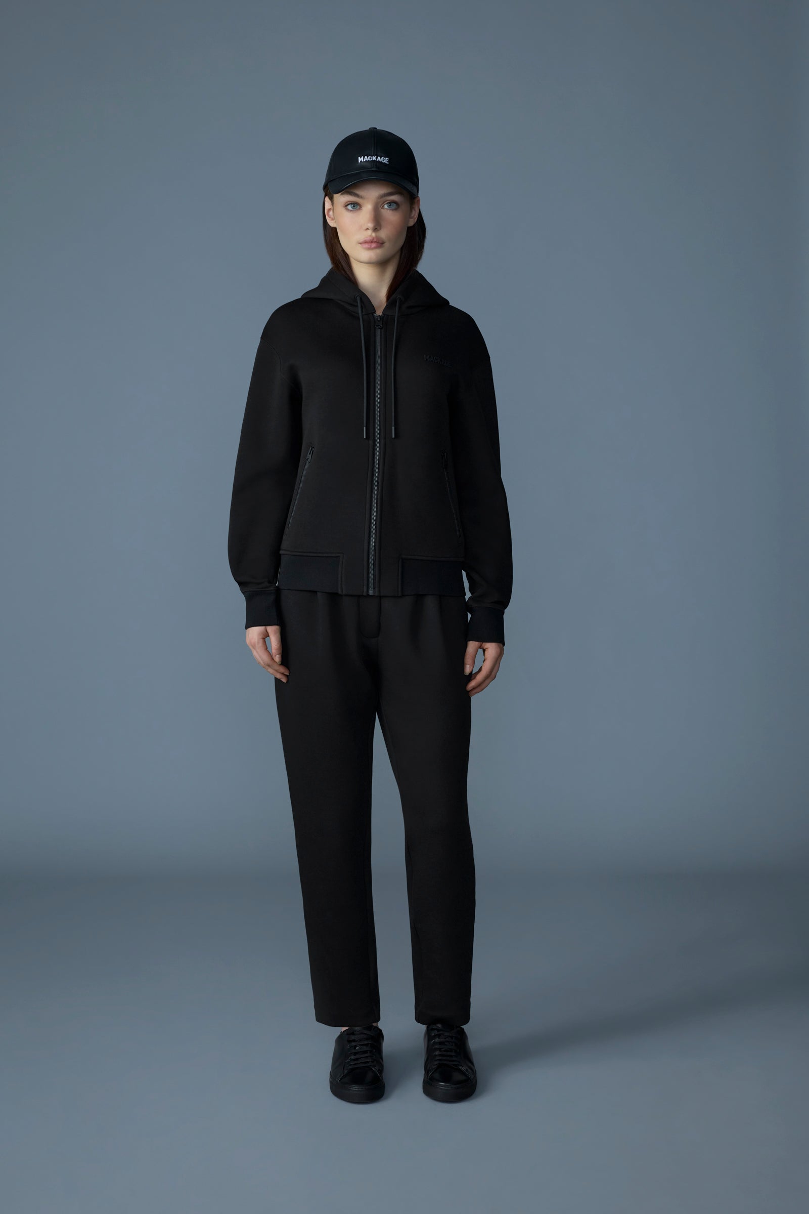 Kryssa - Double-Face Zip-Up Hoodie | Mackage® CA