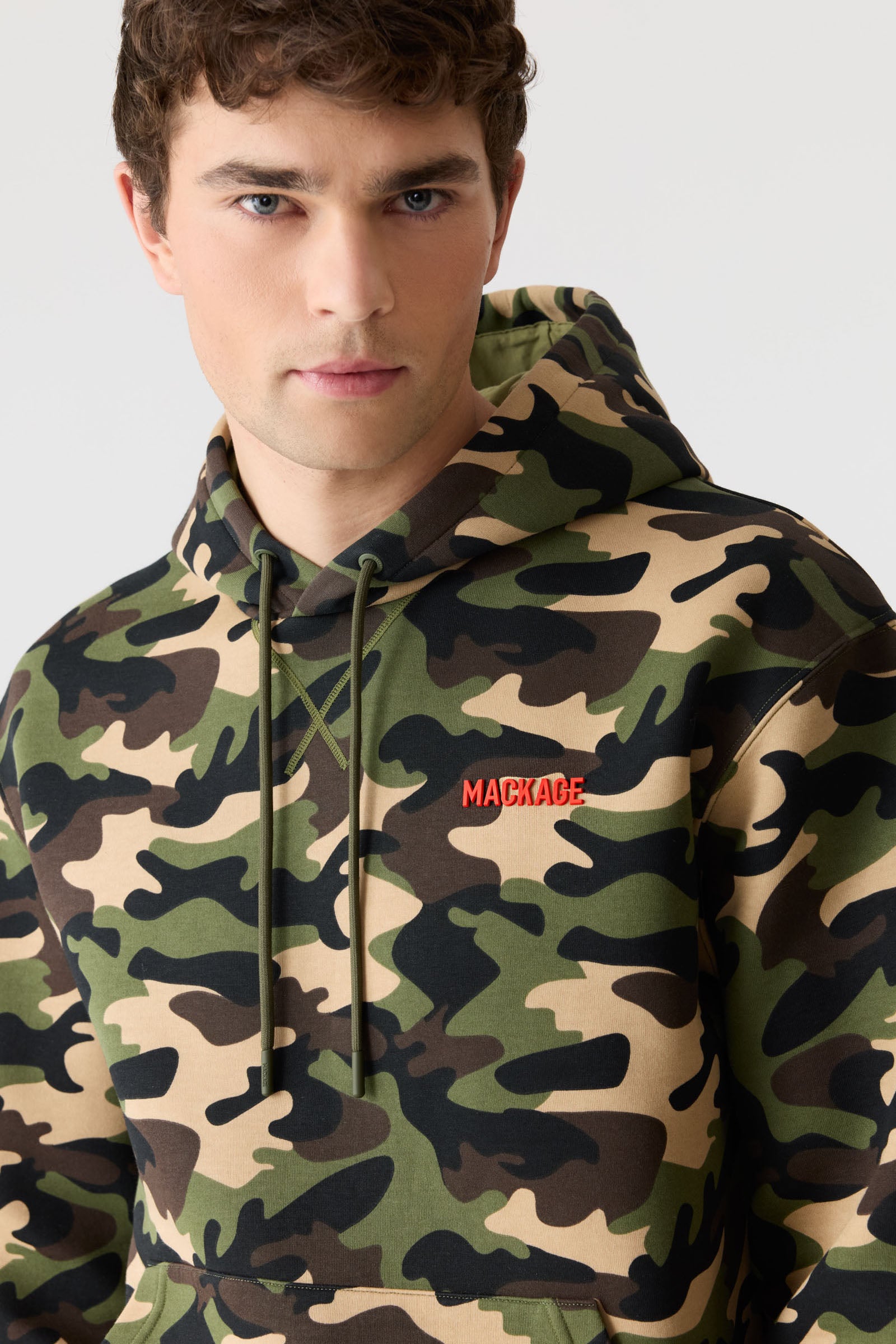 KRYSTIAN-CAMO Double-Face Jersey Hoodie for Men | Mackage® CA