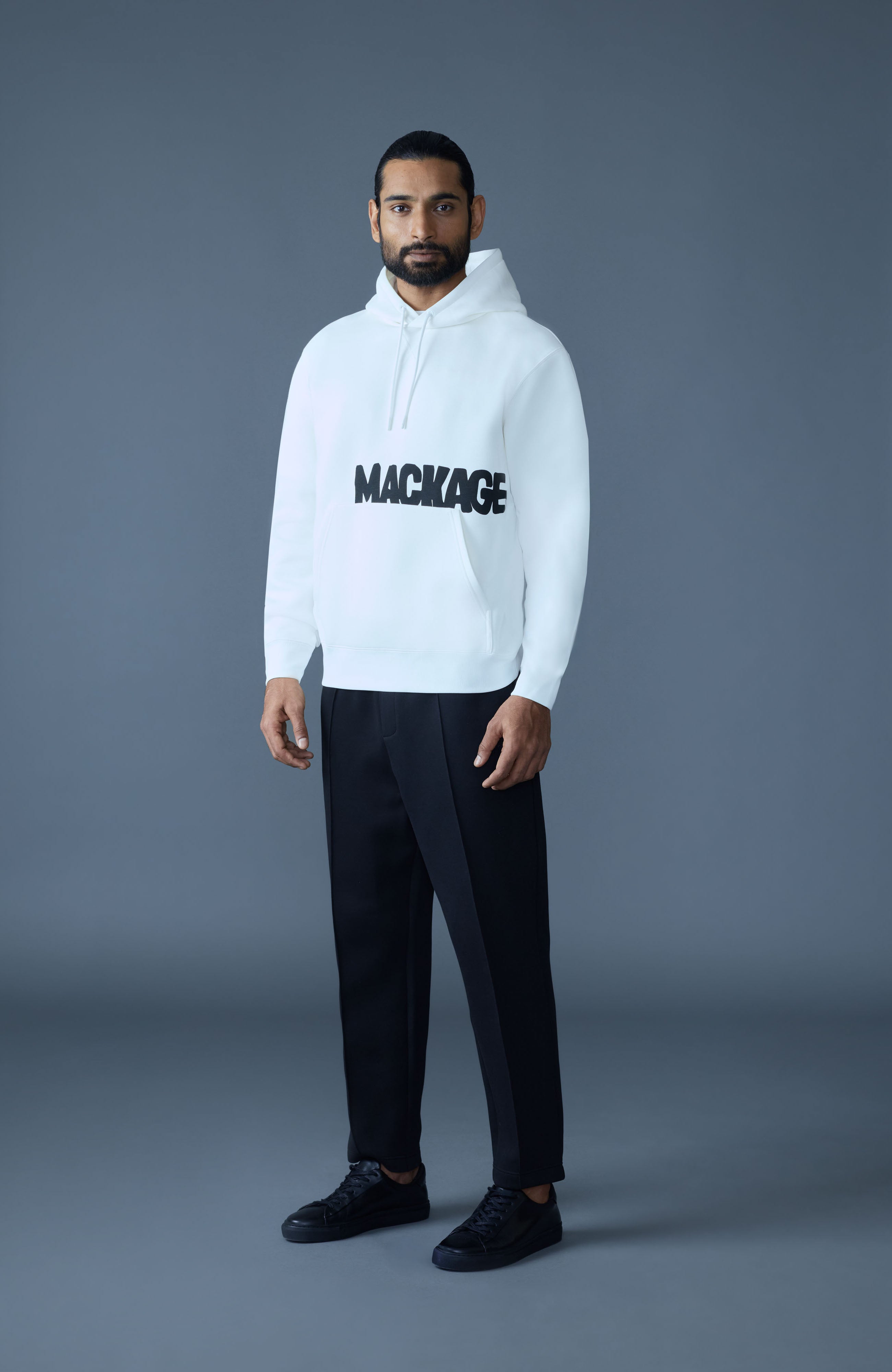 Krystian-PR - Double-Face Jersey Logo Hoodie | Mackage® CA