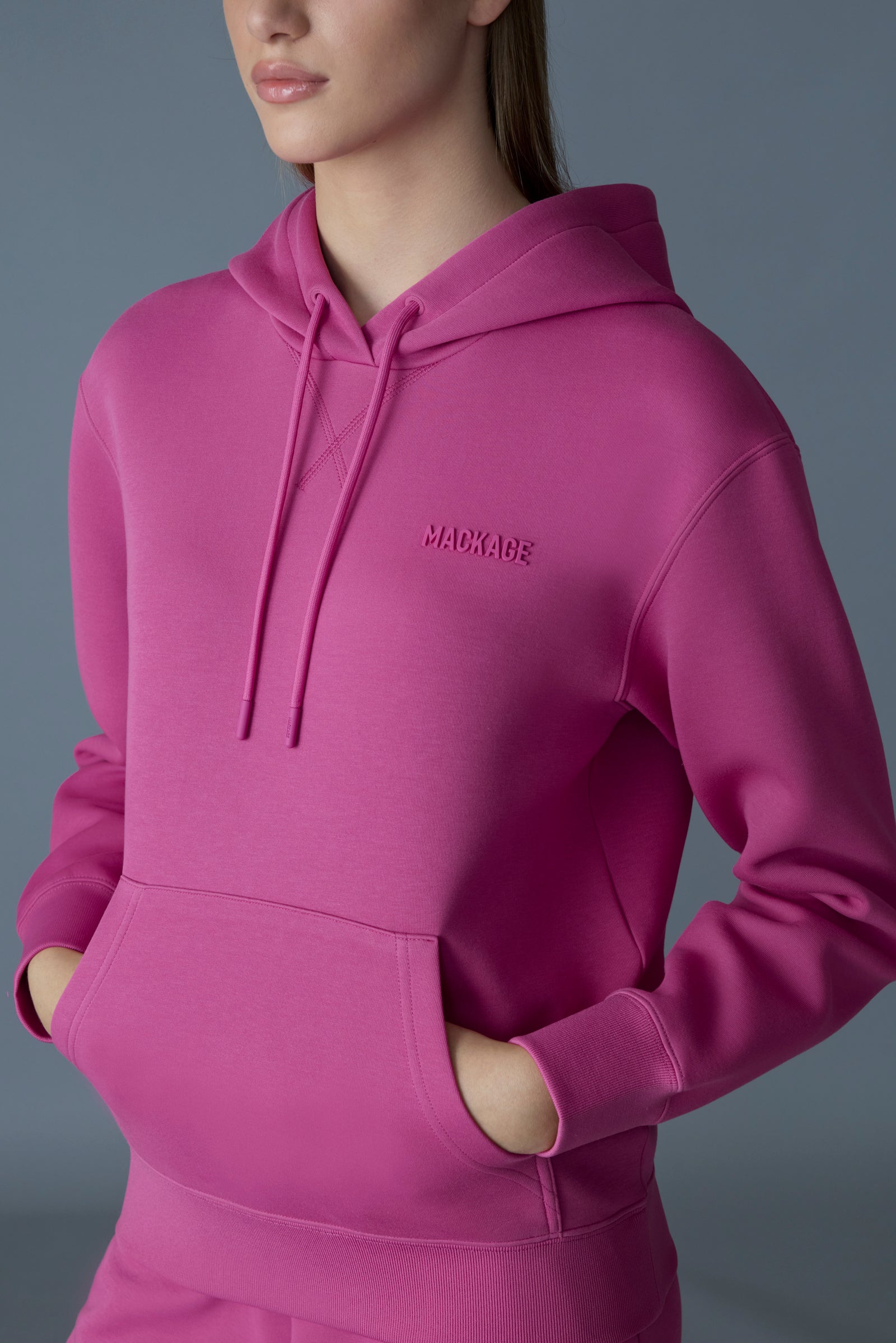 KRYSTIANA Double-Face Jersey Hoodie for Women | Mackage® CA