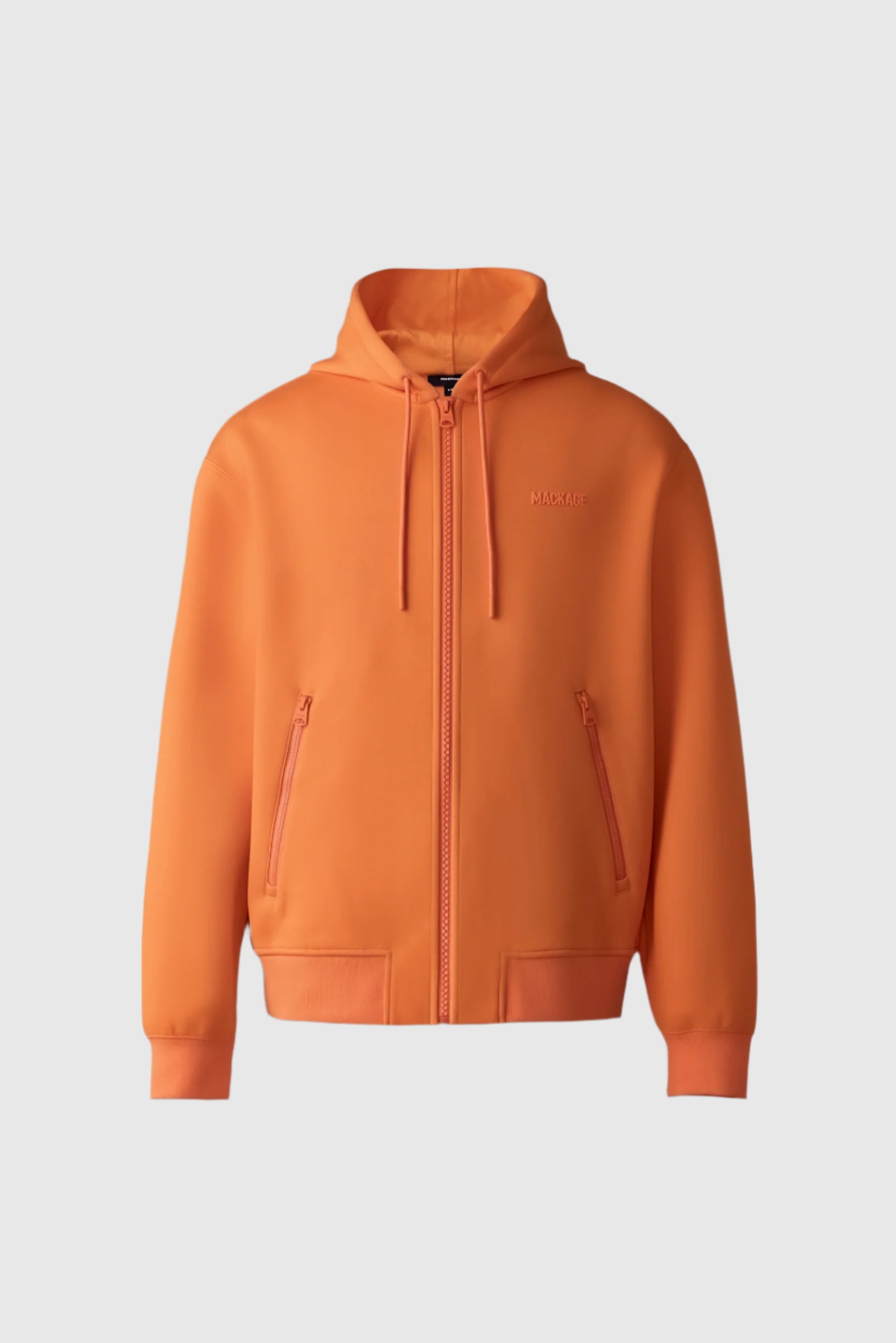 Krystos, double-face jersey zip-up hoodie | Mackage® Canada