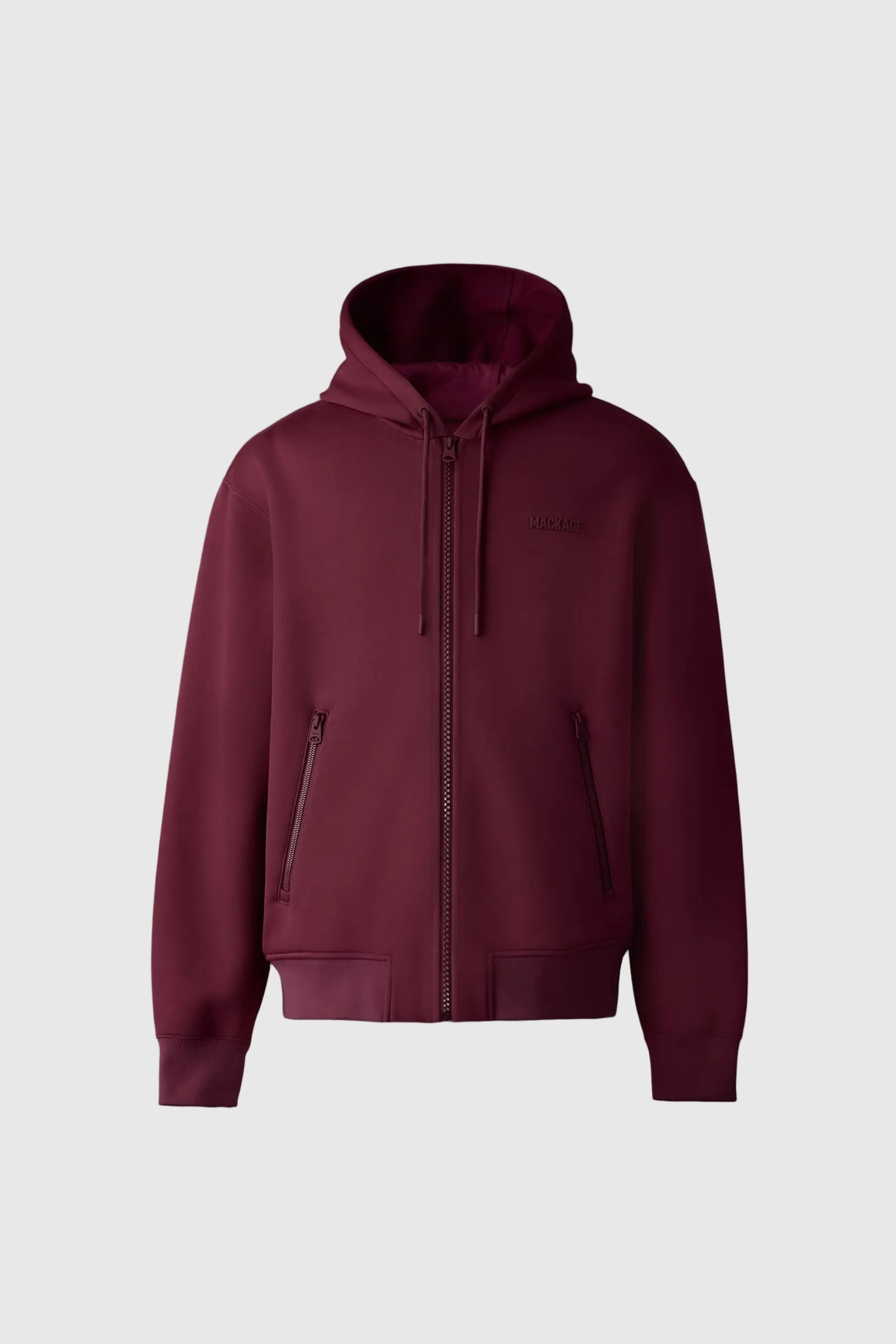 KRYSTOS double-face jersey zip-up hoodie for Men | Mackage® CA