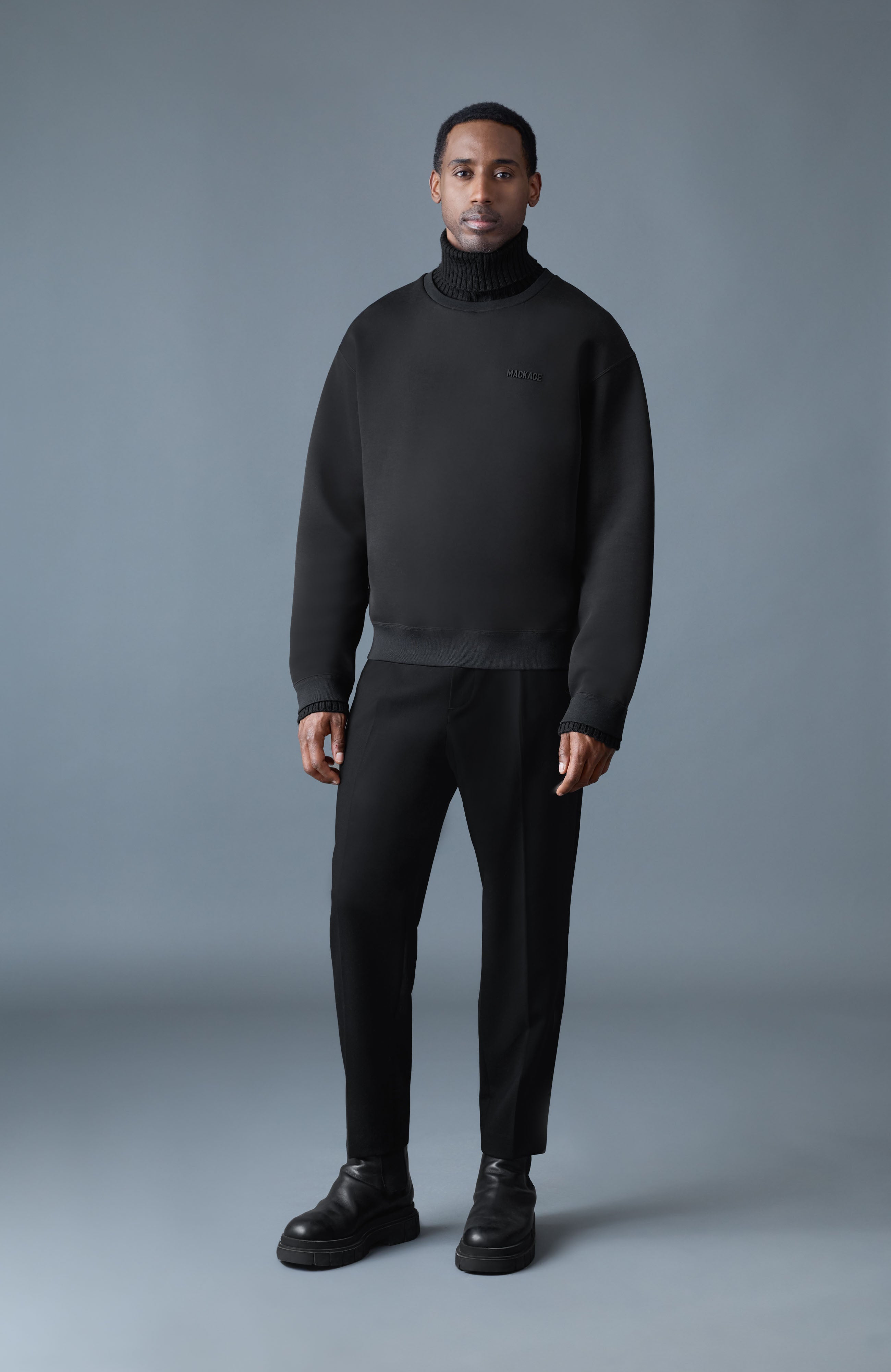 LEGEND Knit Cotton-Blend Turtleneck Sweater for Men | Mackage Canada
