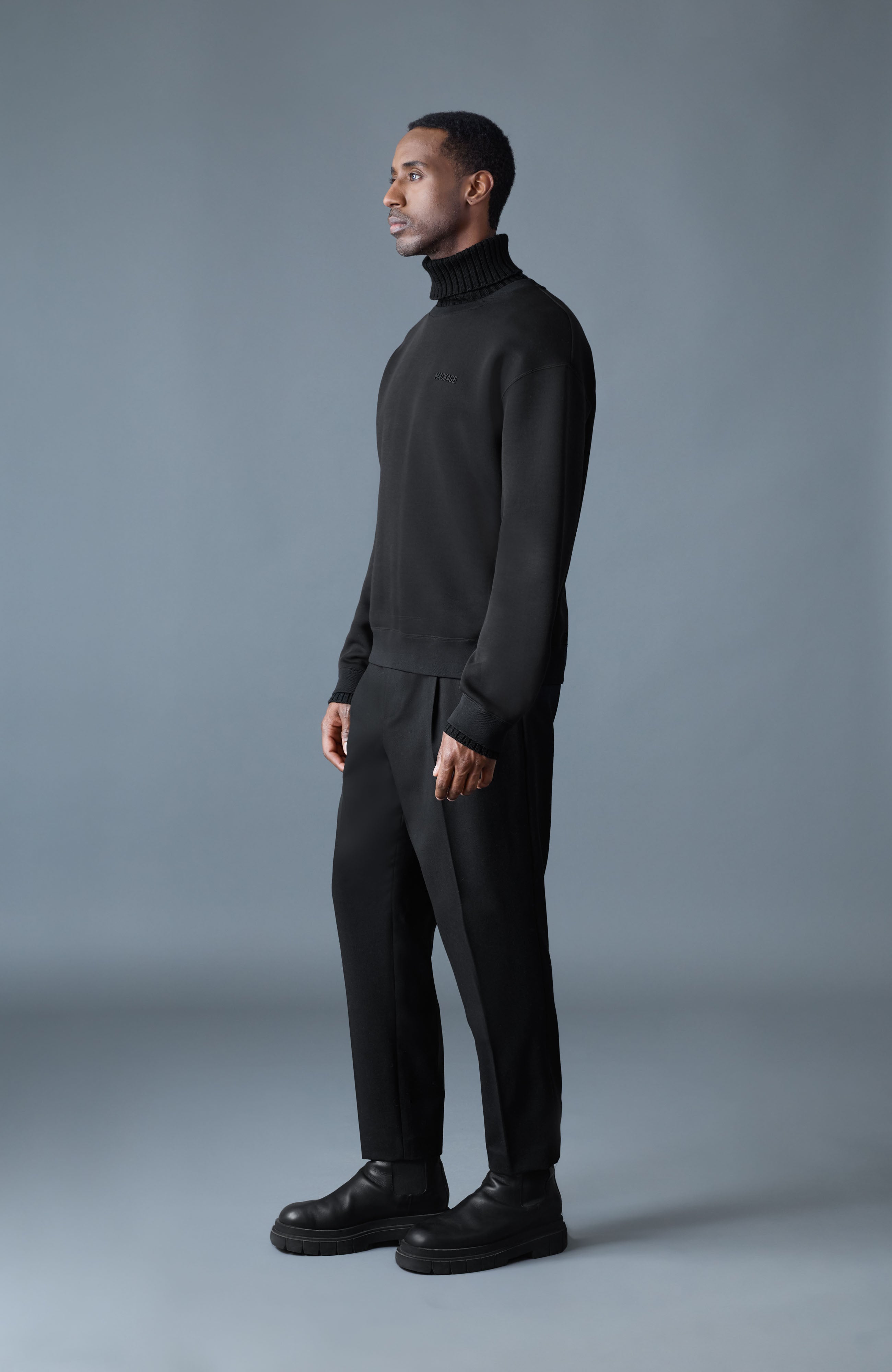 LEGEND Knit Cotton-Blend Turtleneck Sweater for Men | Mackage Canada
